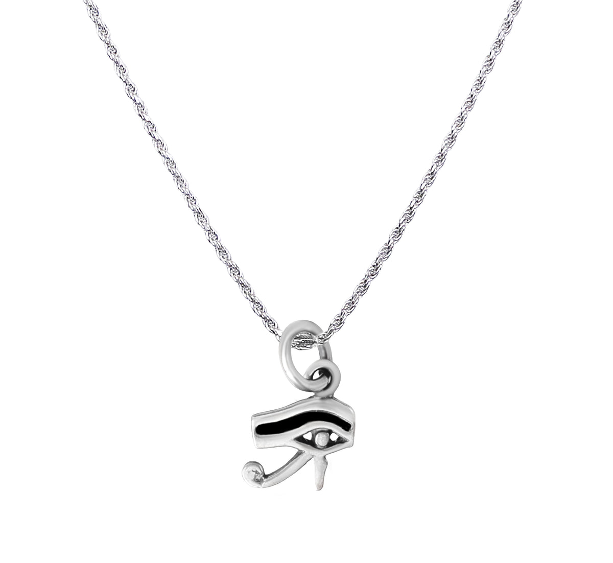 925 Sterling Silver Ancient Egyptian Eye of Horus Pendant Necklace