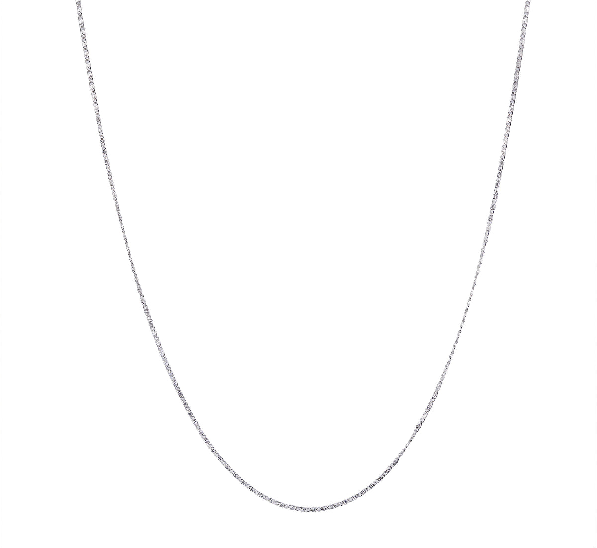 925 Sterling Silver Textured Snake Pendant Necklace
