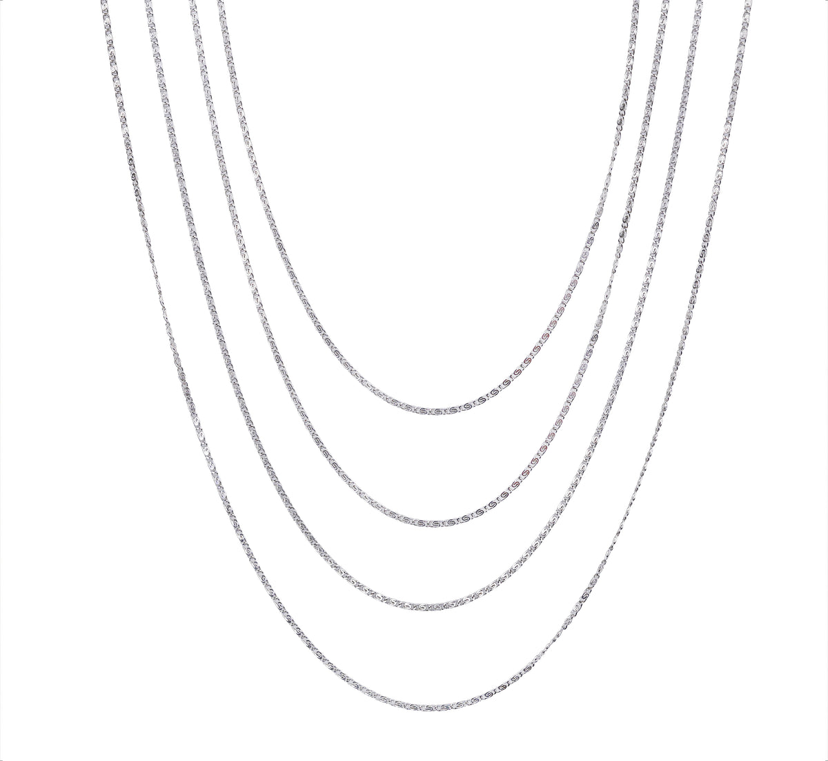 925 Sterling Silver Textured Snake Pendant Necklace