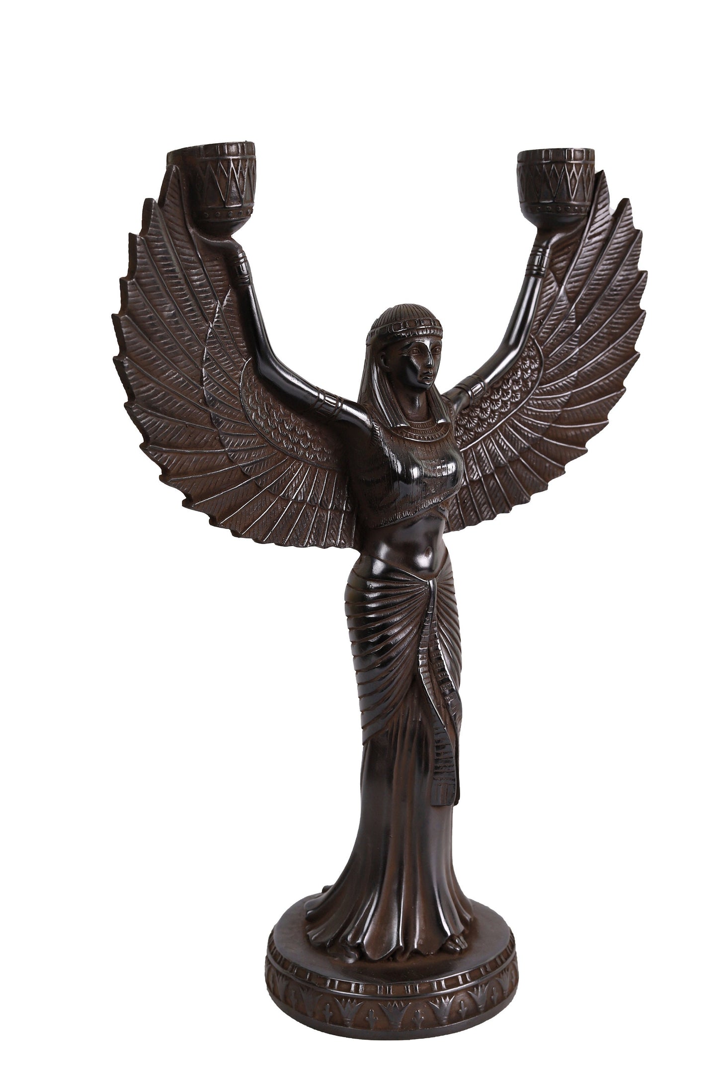 Egyptian Goddess Isis open wings made of Polystone