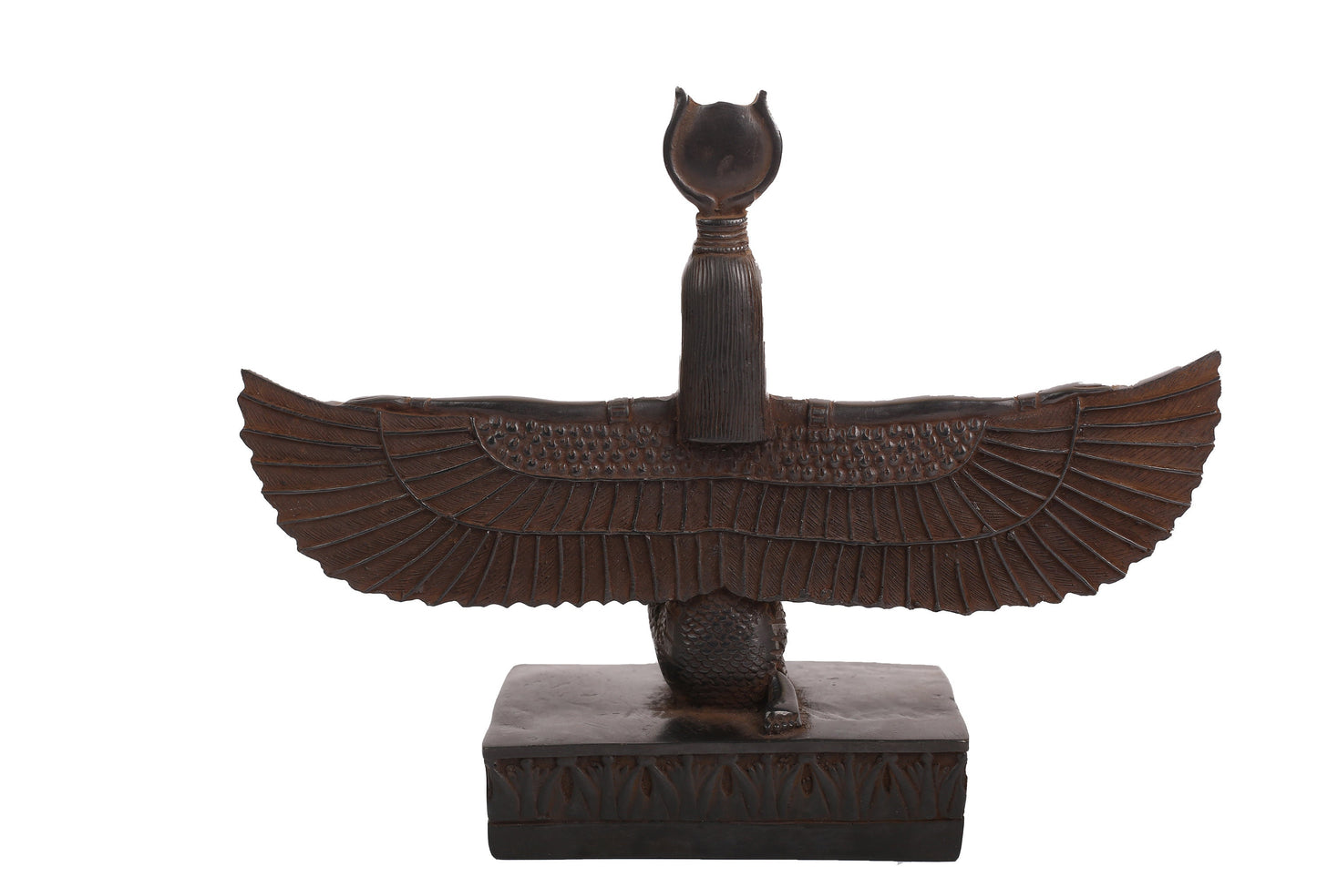 Statue of Goddess Isis open wings made of polystone