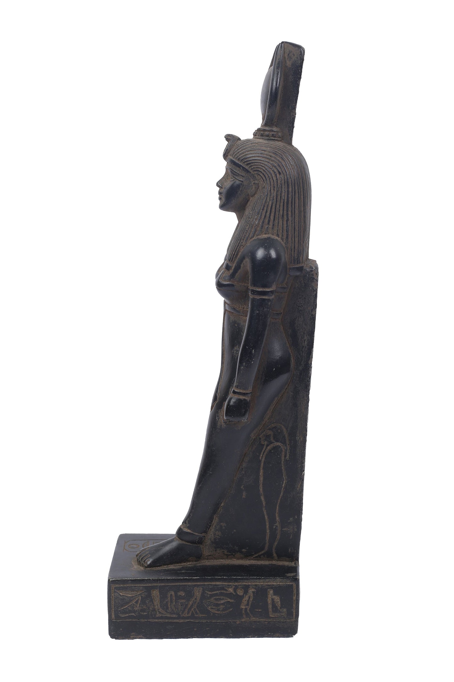 Statue of Egyptian Antique art Goddess Isis heavy stone made in Egypt