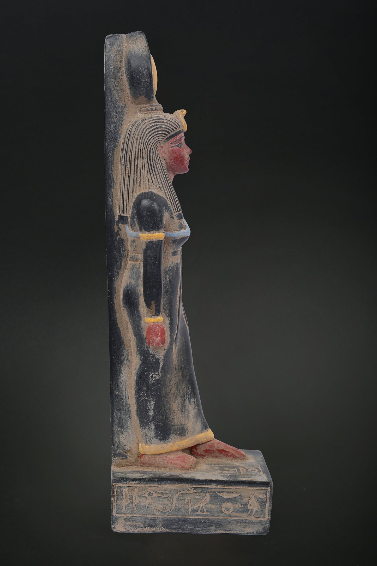 Statue of Egyption Antique art Goddess Isis heavy stone made in Egypt