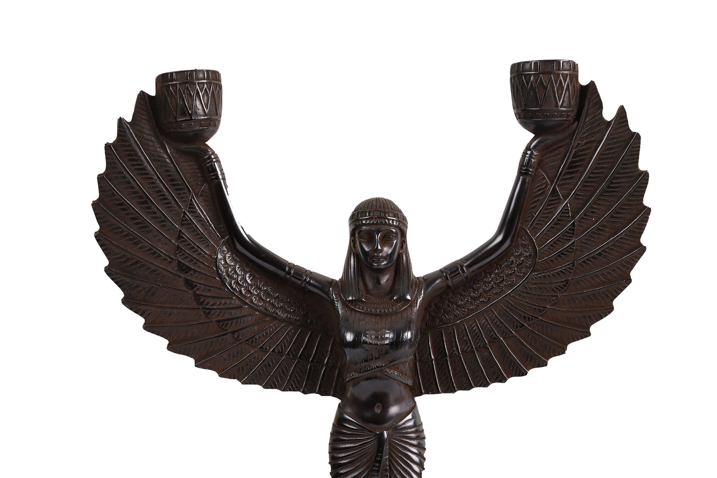 Egyptian Goddess Isis open wings made of Polystone