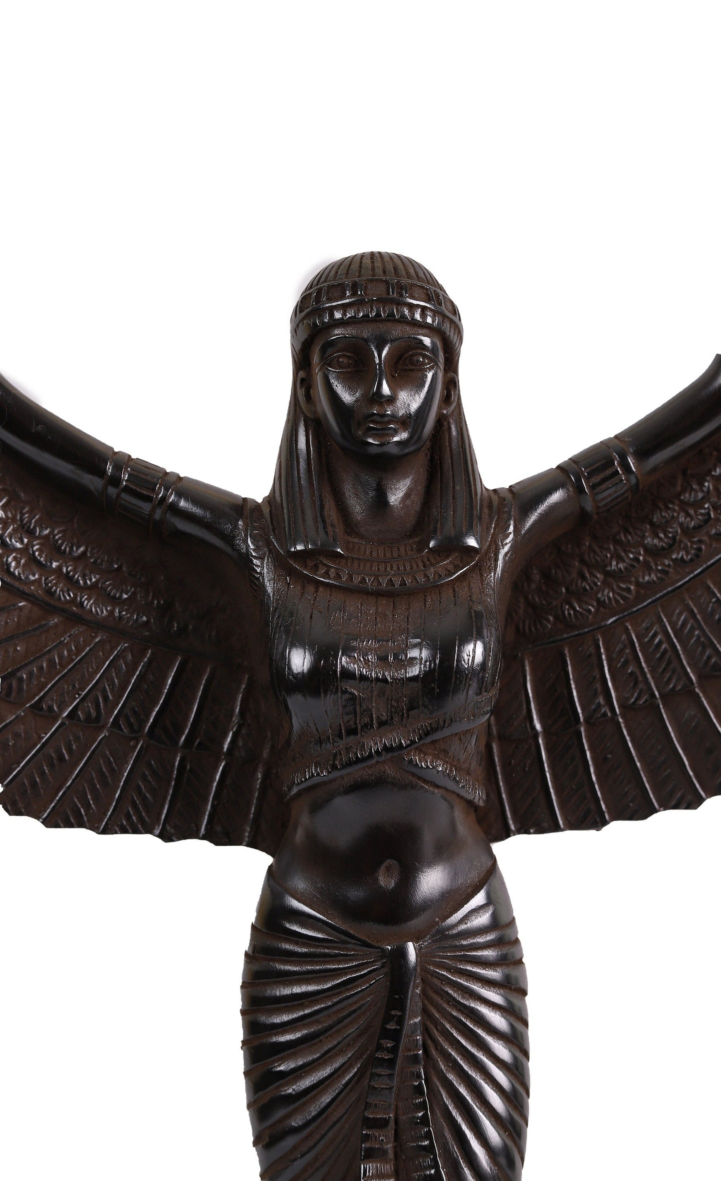 Egyptian Goddess Isis open wings made of Polystone