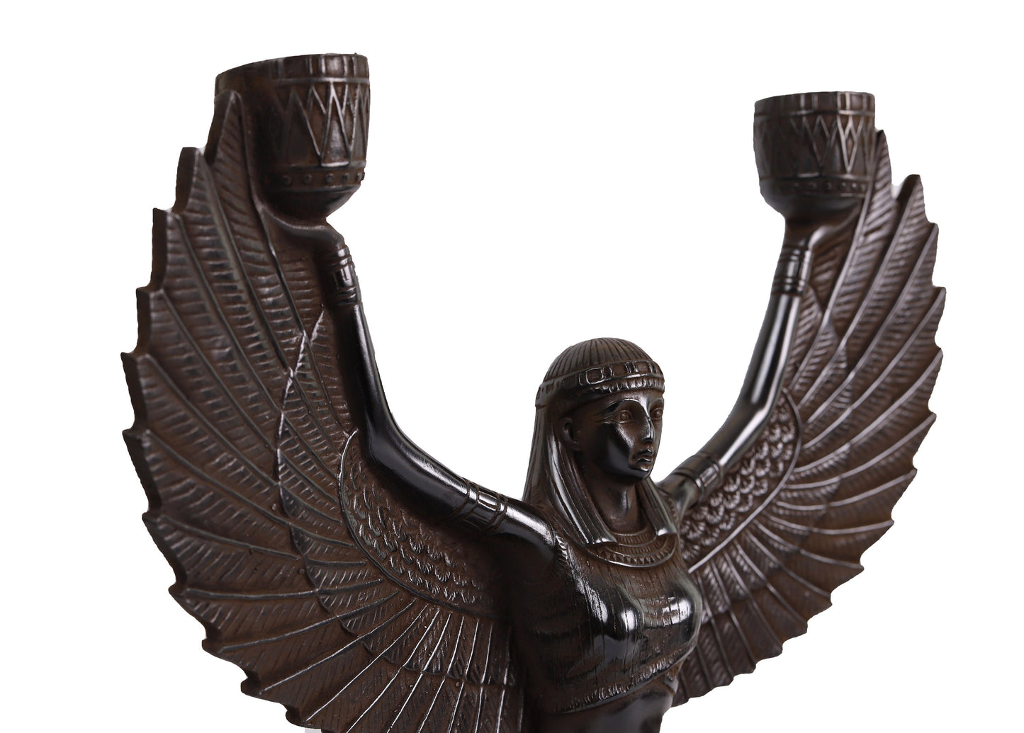 Egyptian Goddess Isis open wings made of Polystone