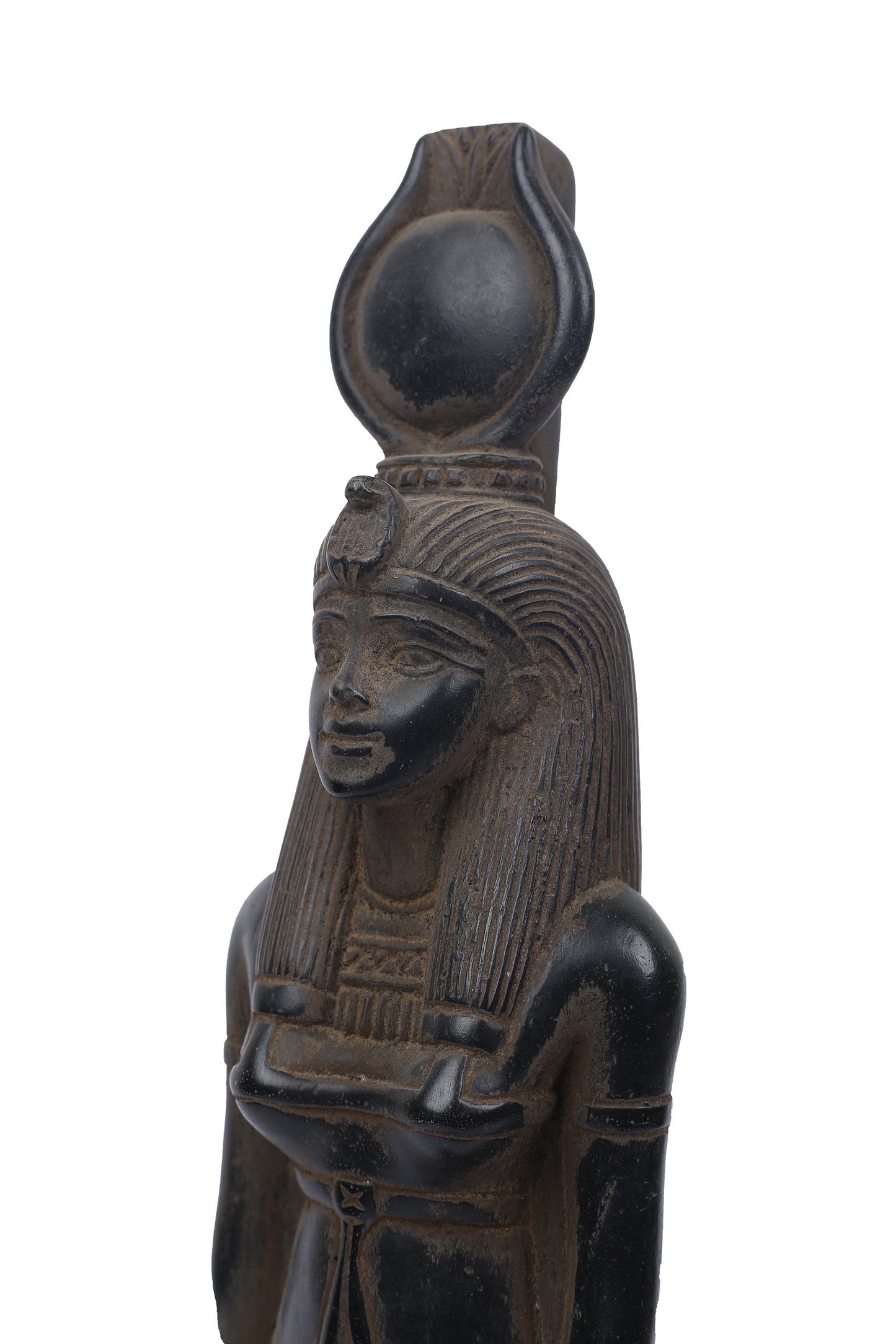 Statue of Egyptian Antique art Goddess Isis heavy stone made in Egypt