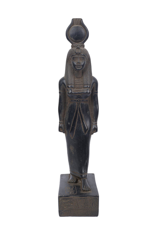 Statue of Egyptian Antique art Goddess Isis heavy stone made in Egypt