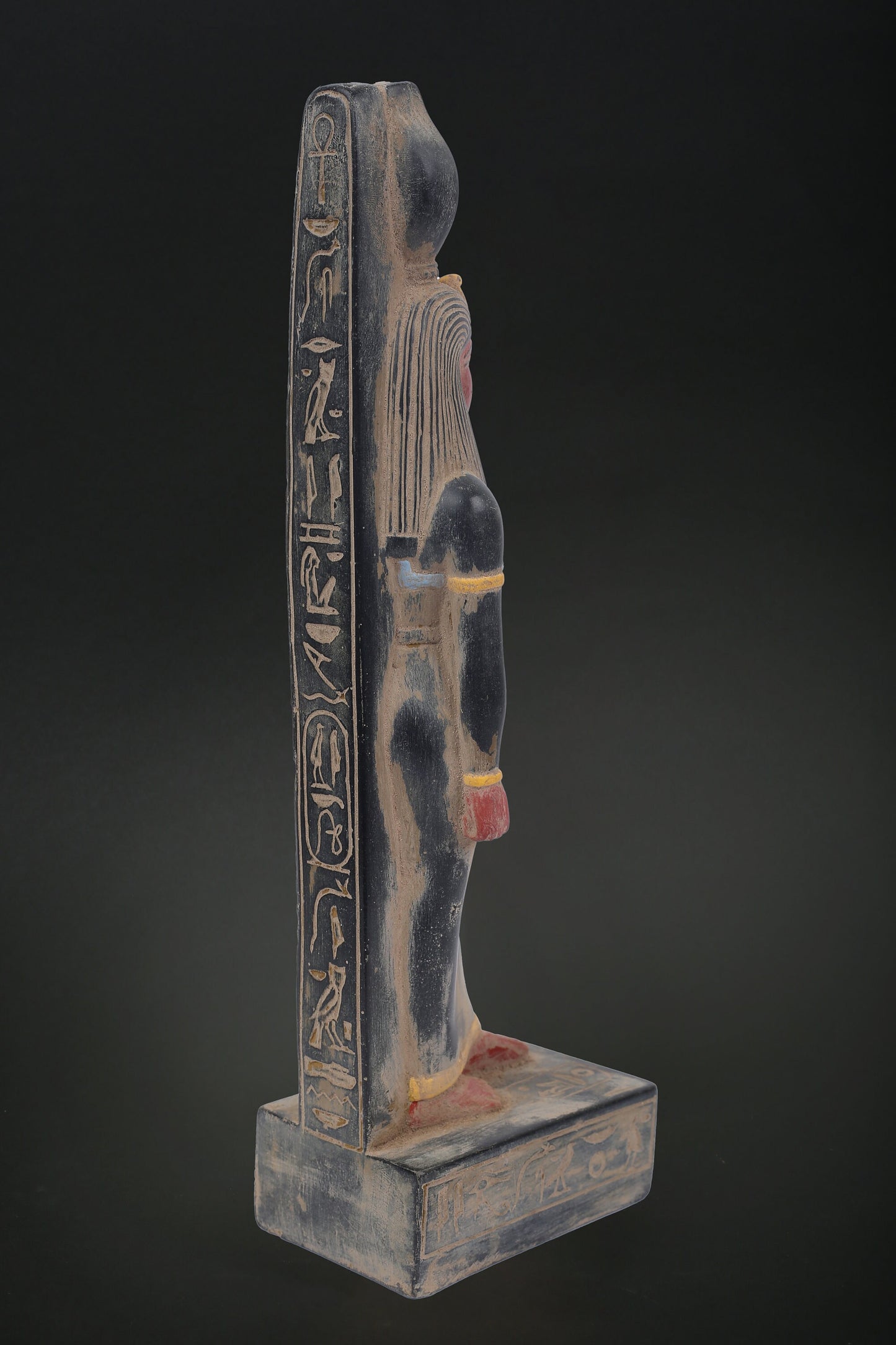 Statue of Egyption Antique art Goddess Isis heavy stone made in Egypt