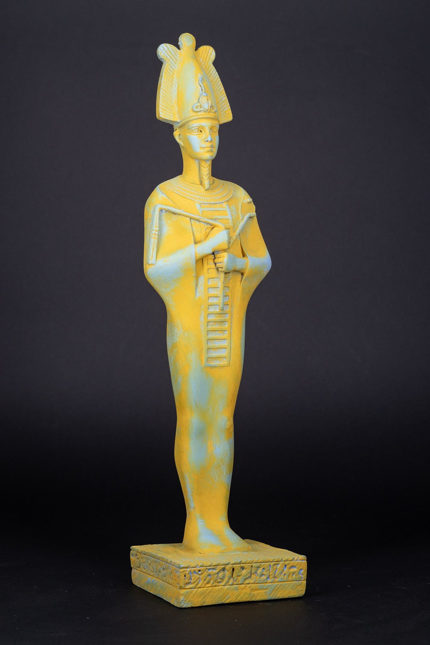 Statue of Ancient Egyptian Art Osiris Lord of the dead large stone made in Egypt