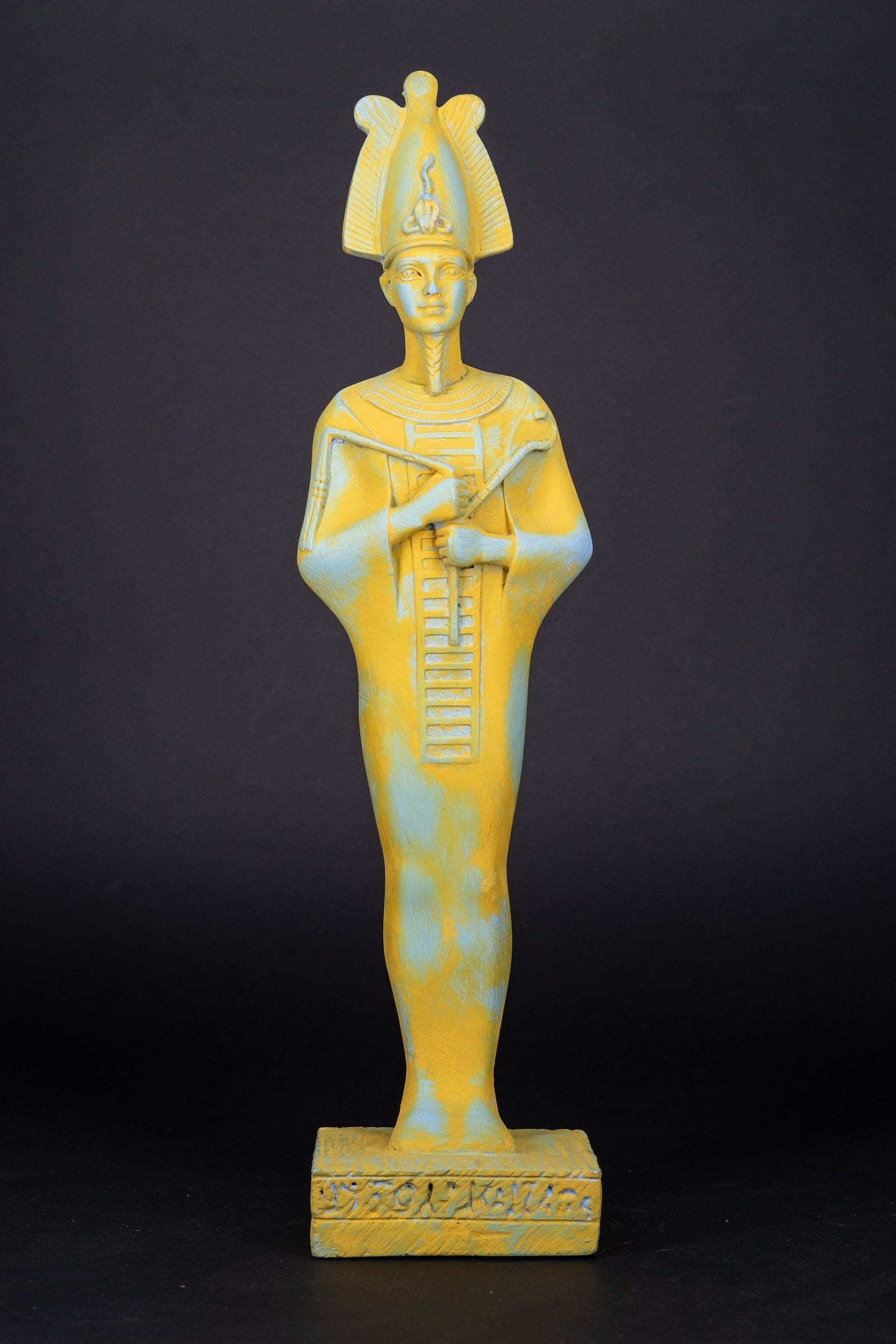 Statue of Ancient Egyptian Art Osiris Lord of the dead large stone made in Egypt