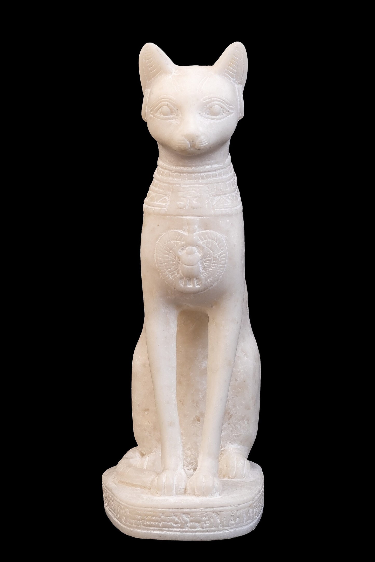 Statue of Egyptian cat bastet made of Marrmer stone