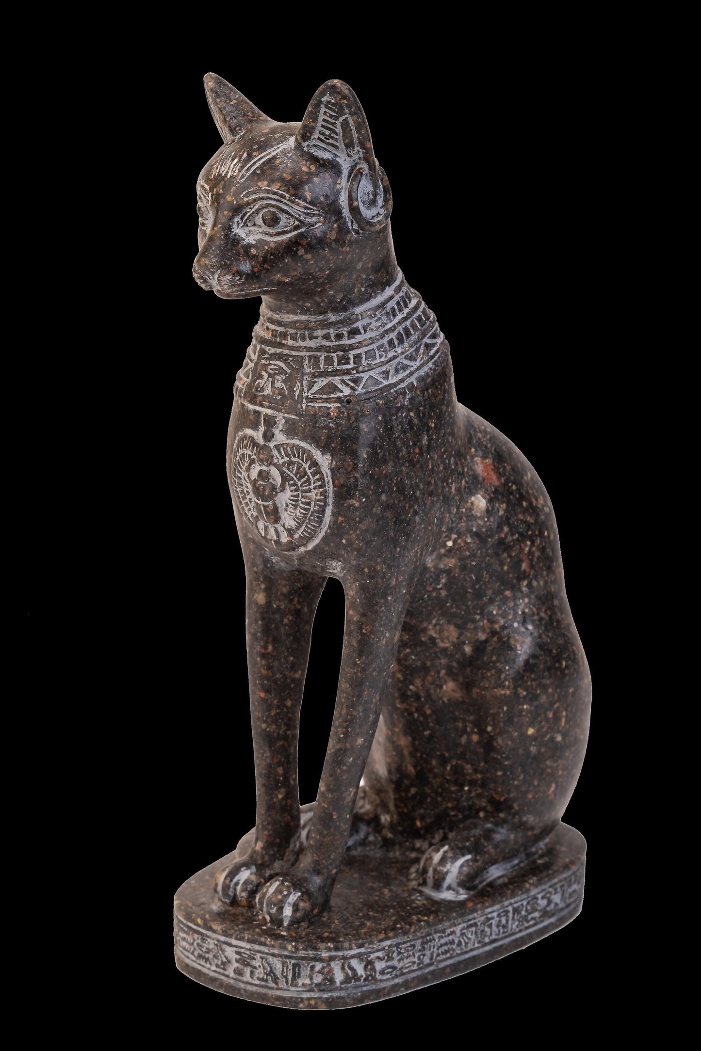 Statue of Egyptian cat bastet made of granite