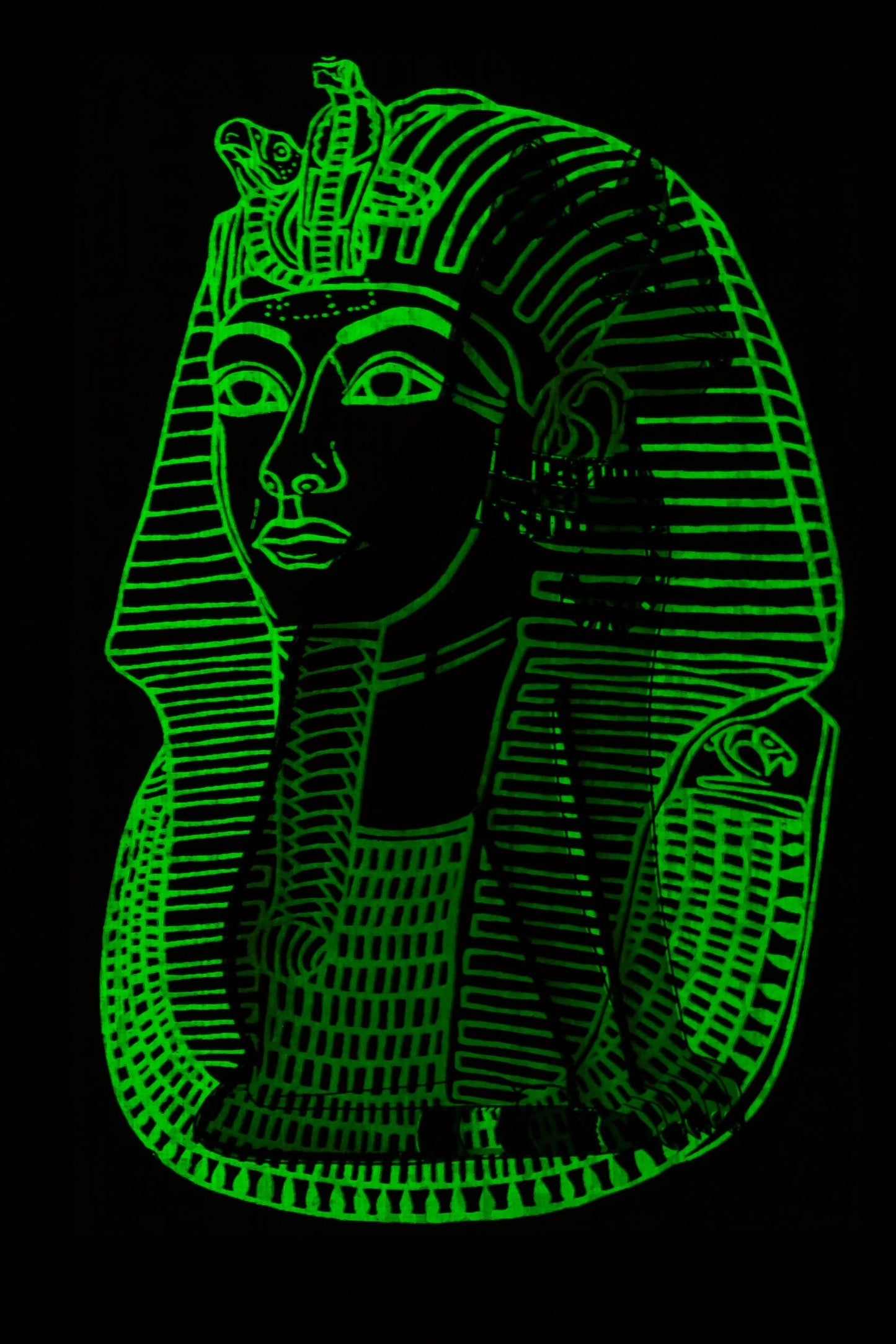 Egyptian pharaonic papyrus - Egyptian Cat - glow at dark - Certificated