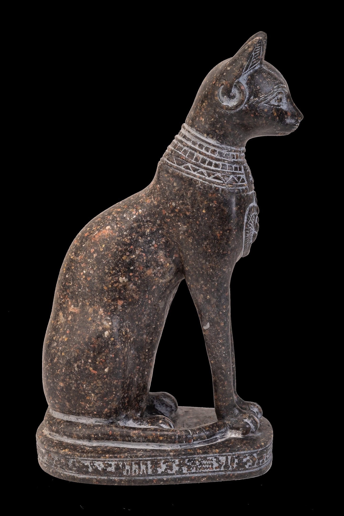 Statue of Egyptian cat bastet made of granite