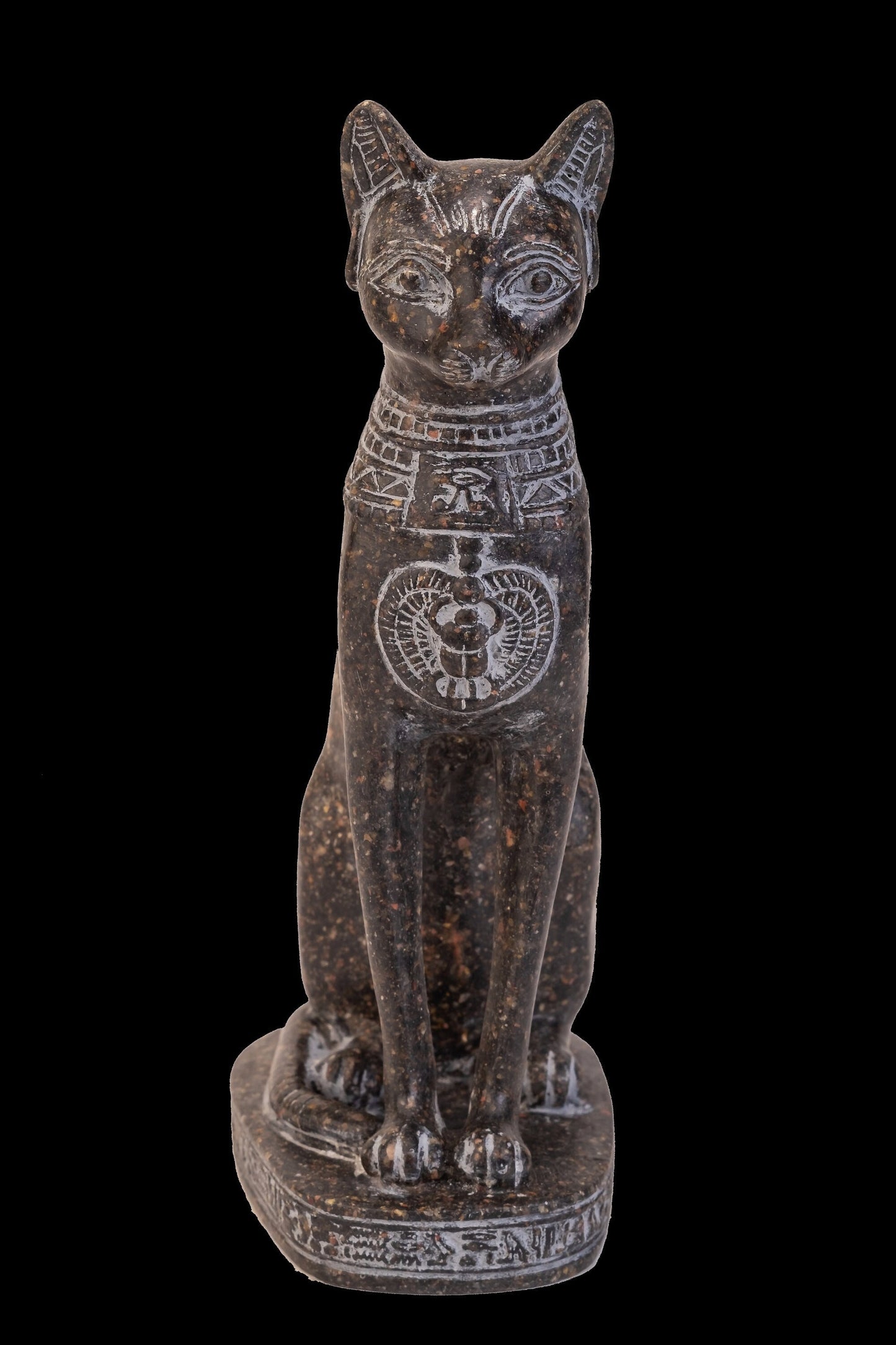 Statue of Egyptian cat bastet made of granite