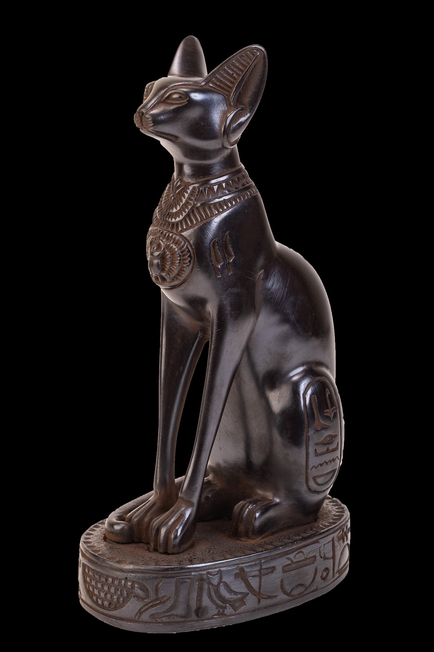 Statue of Egyptian cat bastet made of polystone