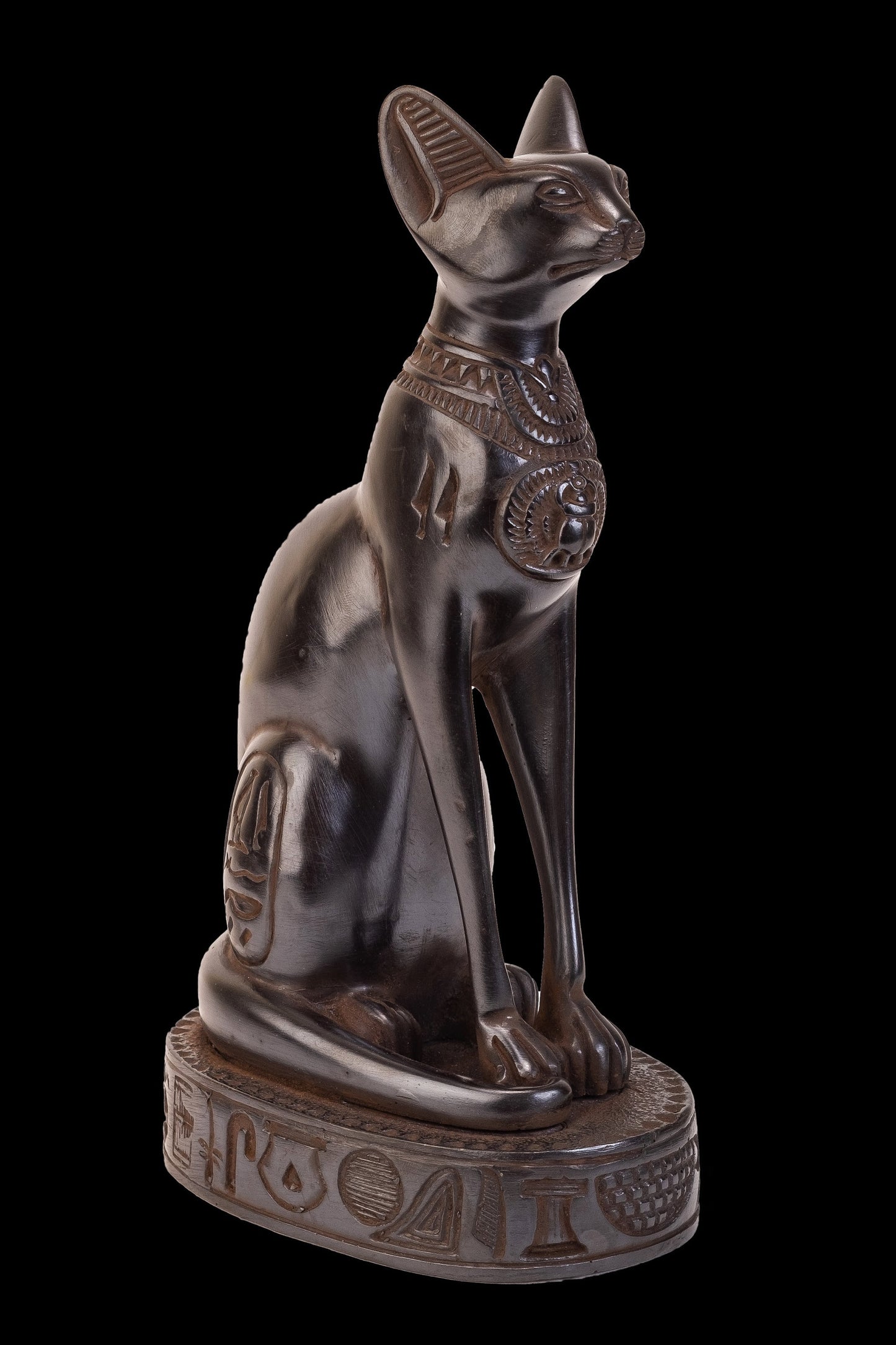 Statue of Egyptian cat bastet made of polystone