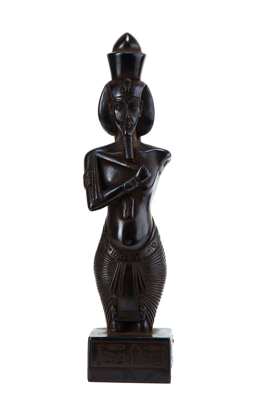 Ancient Egyptian statue of king Akhenaten also spelled Echnaton