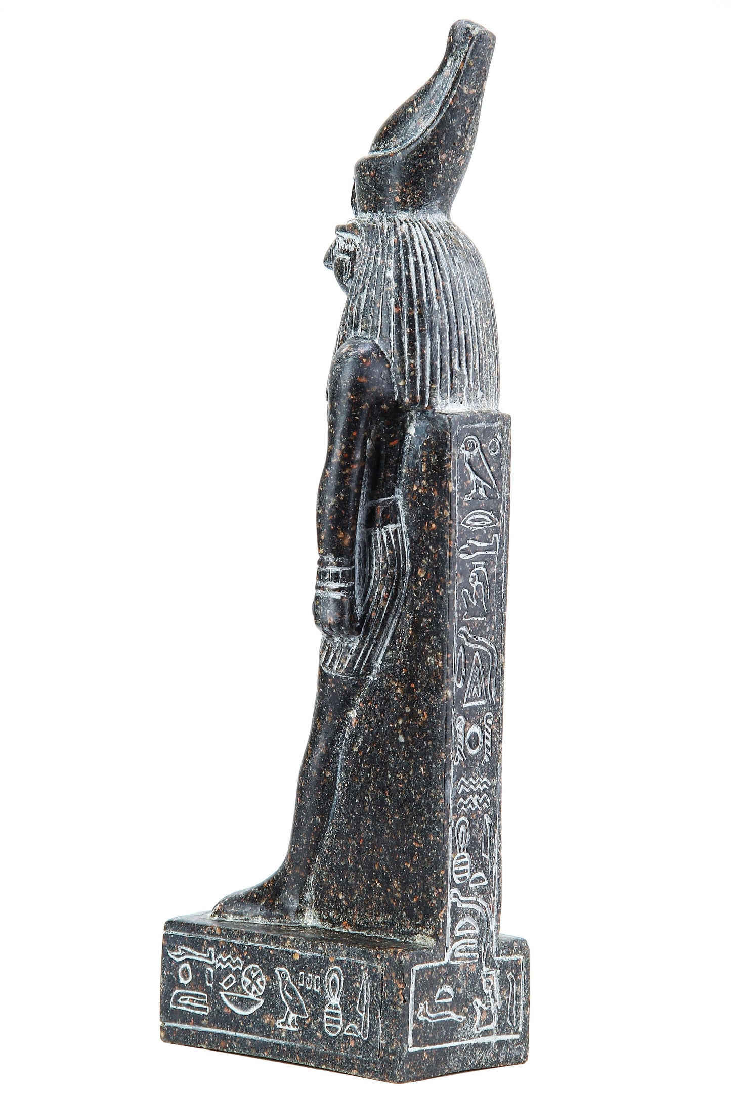 Egyptian statue Falcon Bird Horus made in Egypt. Horus is the son of Osiris and Isis