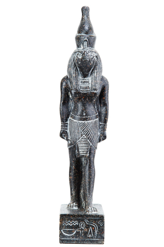 Egyptian statue Falcon Bird Horus made in Egypt. Horus is the son of Osiris and Isis