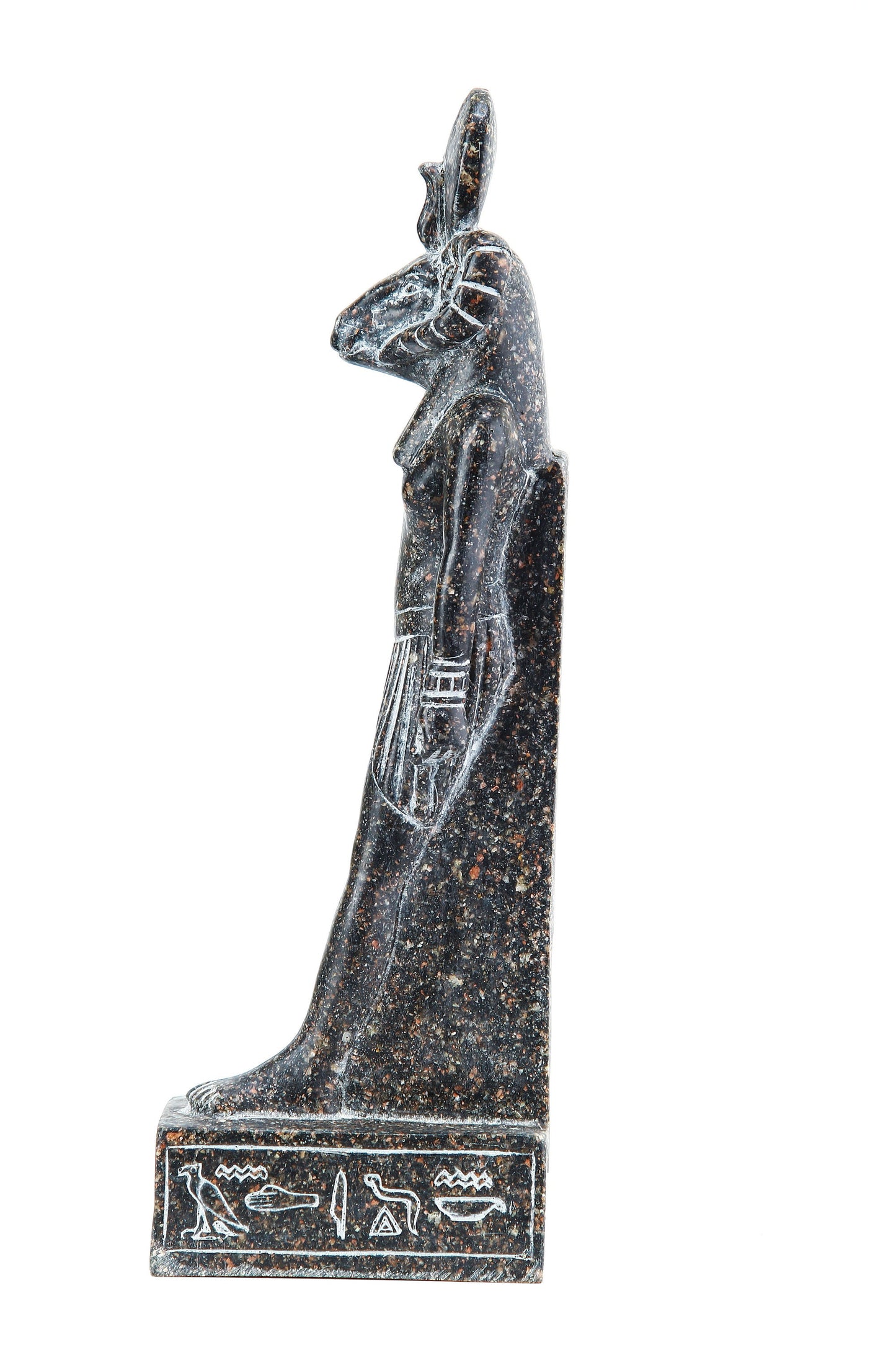 Statue of ancient Egyptian Khnum granite stone made in Egypt