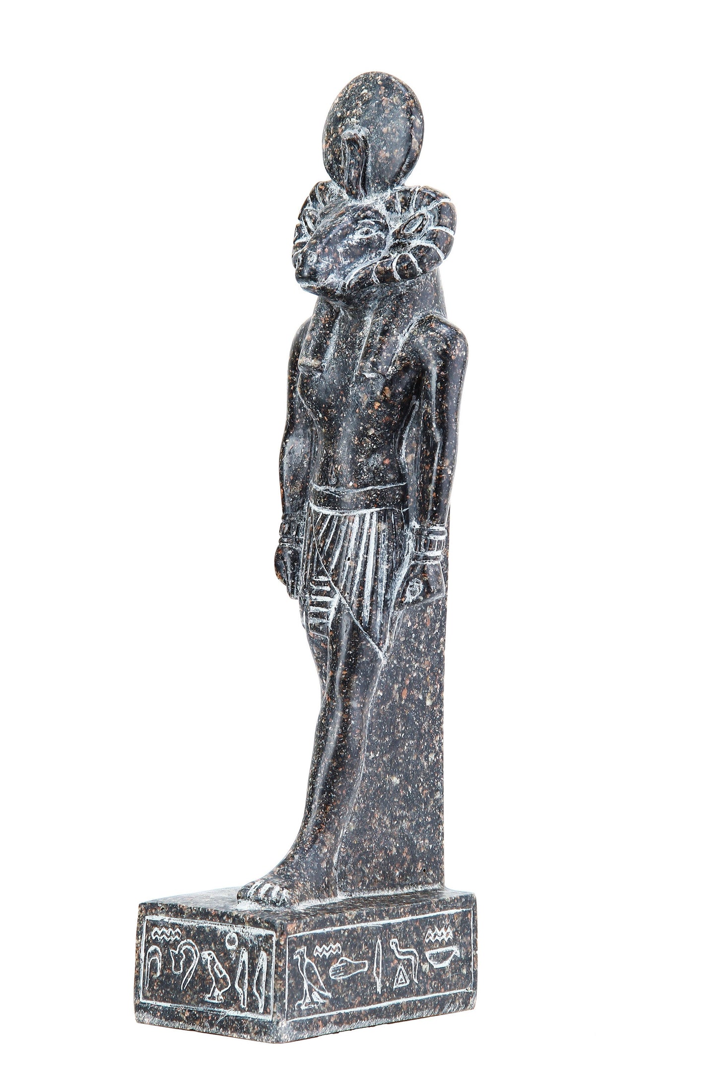 Statue of ancient Egyptian Khnum granite stone made in Egypt