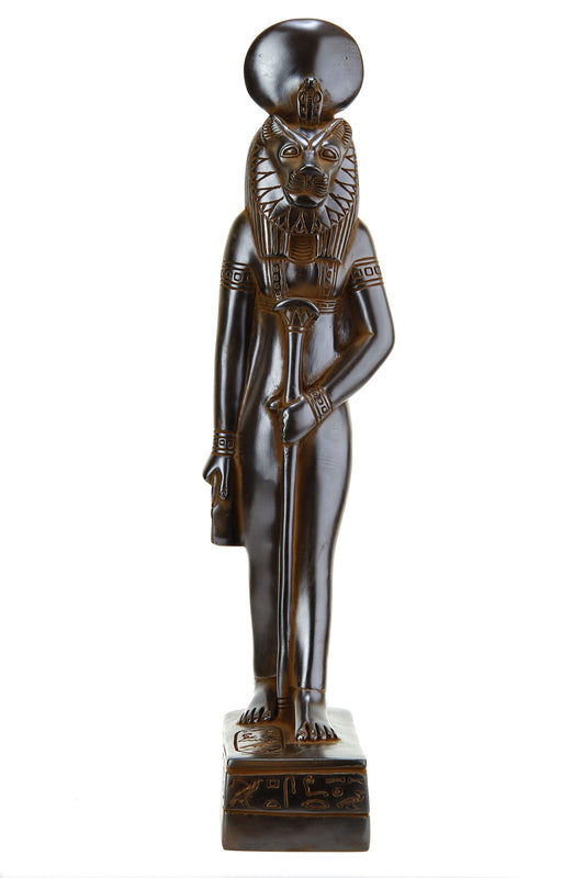 Ancient Egyptian statue of Sekhmet, also spelled of Sakhmet, in Old Egyptian religion, a goddess of war