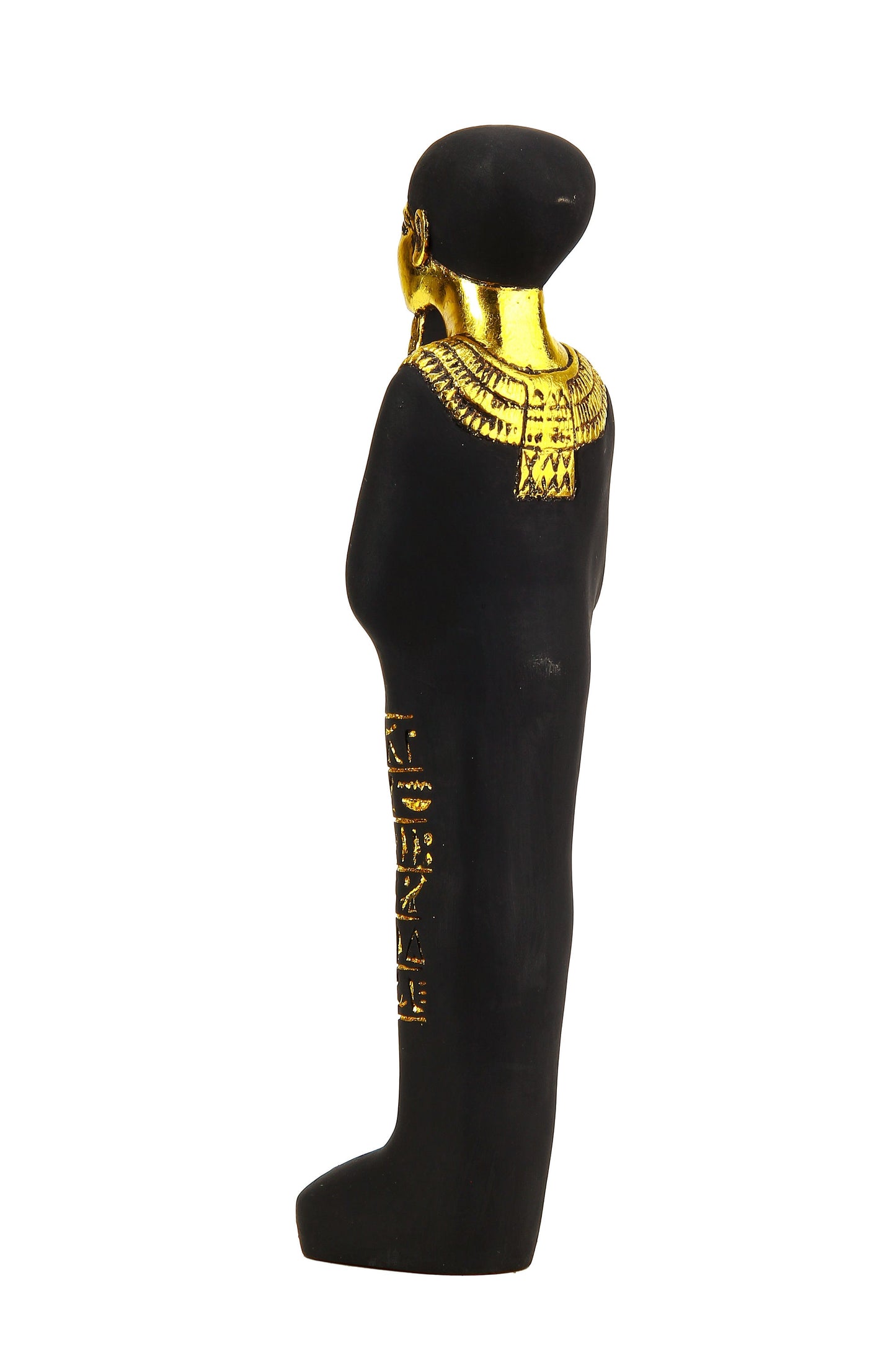 Ancient Egyptian statue of Ptah is an ancient Egyptian deity - Heavy stone gold leaf hand painted made in Egypt