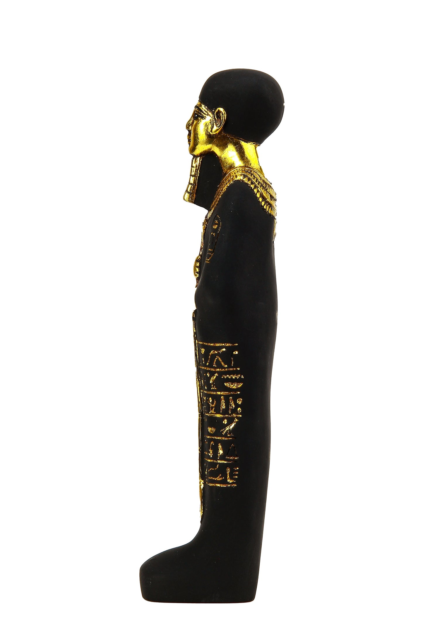 Ancient Egyptian statue of Ptah is an ancient Egyptian deity - Heavy stone gold leaf hand painted made in Egypt