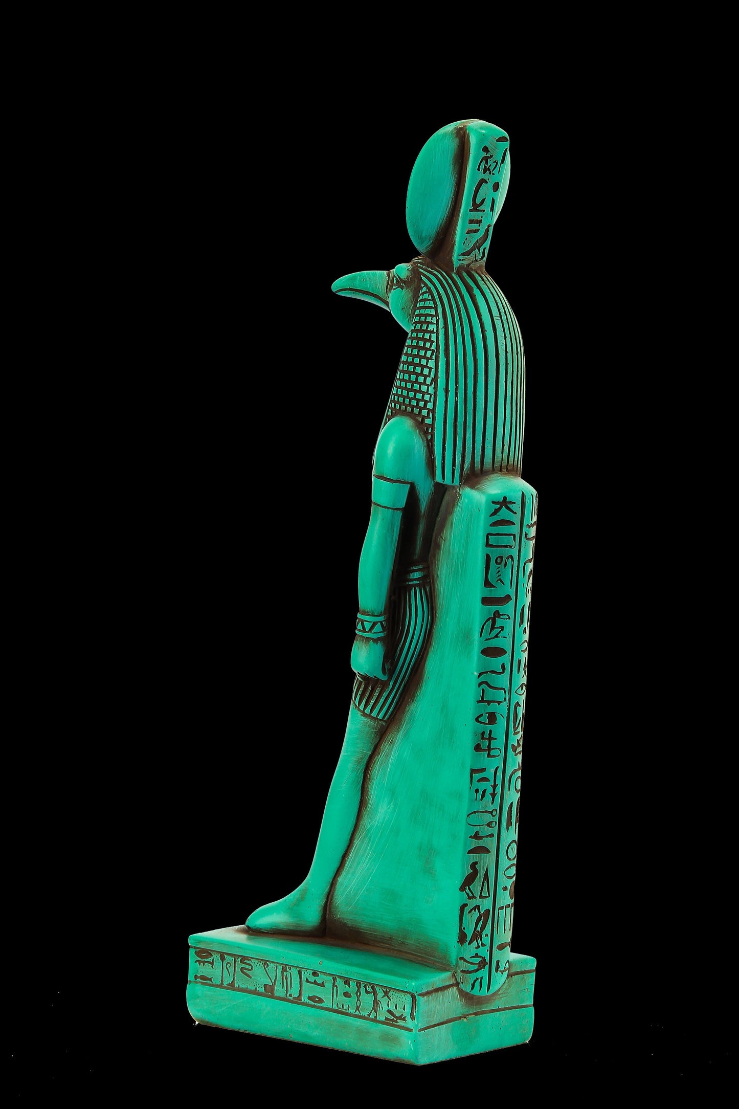 Ancient Egyptian statue of Thoth Symbol of moon, magic, and master of knowledge. He was depicted as an Ibis bird or a baboon Made in Egypt.