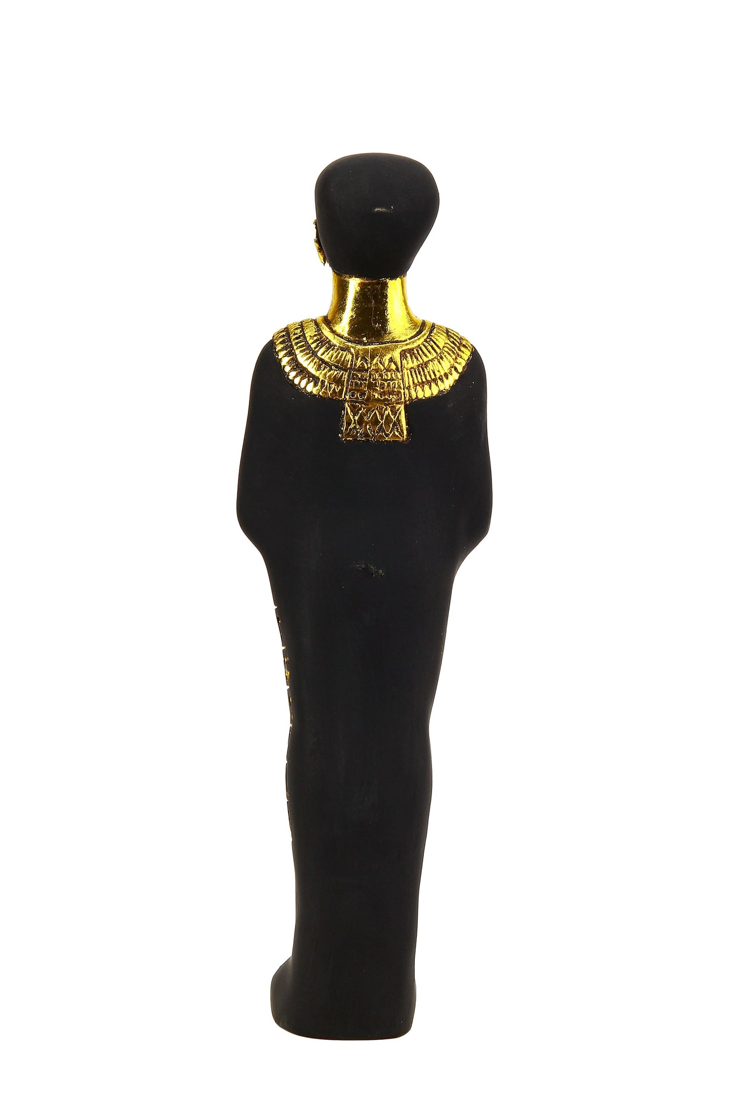 Ancient Egyptian statue of Ptah is an ancient Egyptian deity - Heavy stone gold leaf hand painted made in Egypt