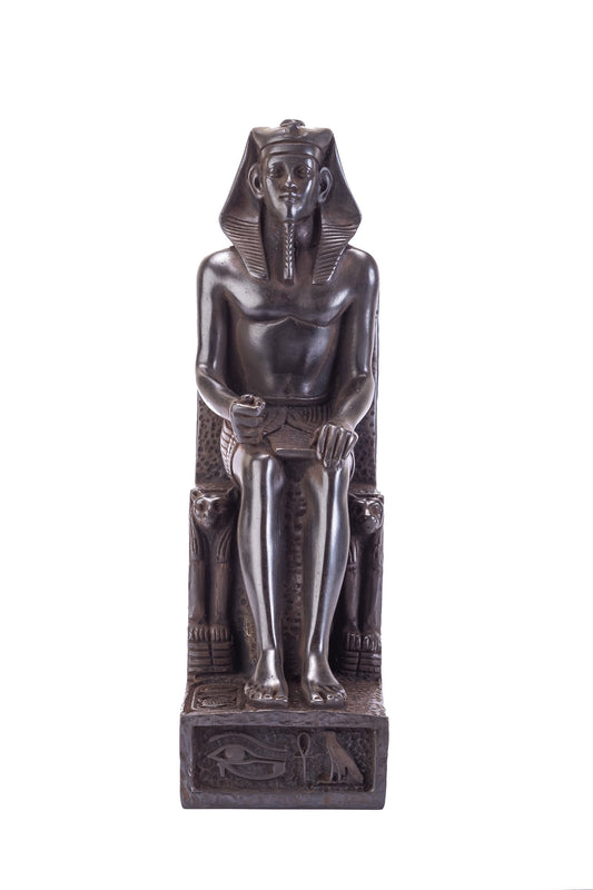 Unique ancient Egyptian Art statue of King Khafre heavy solid stone made in Egypt