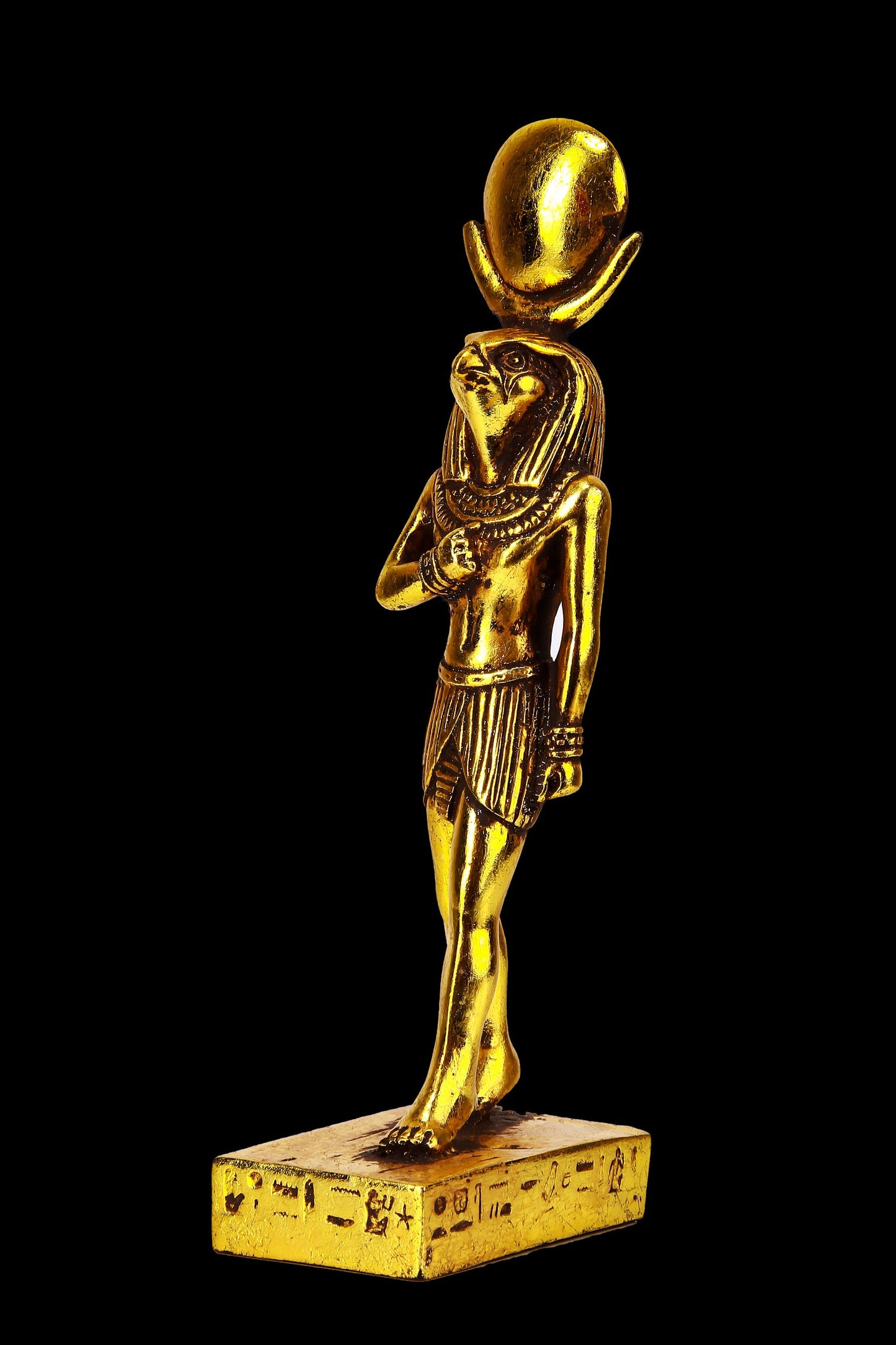 Ancient Egyptian statue of sun God Ra Harakhte made in Egypt In one of his many forms