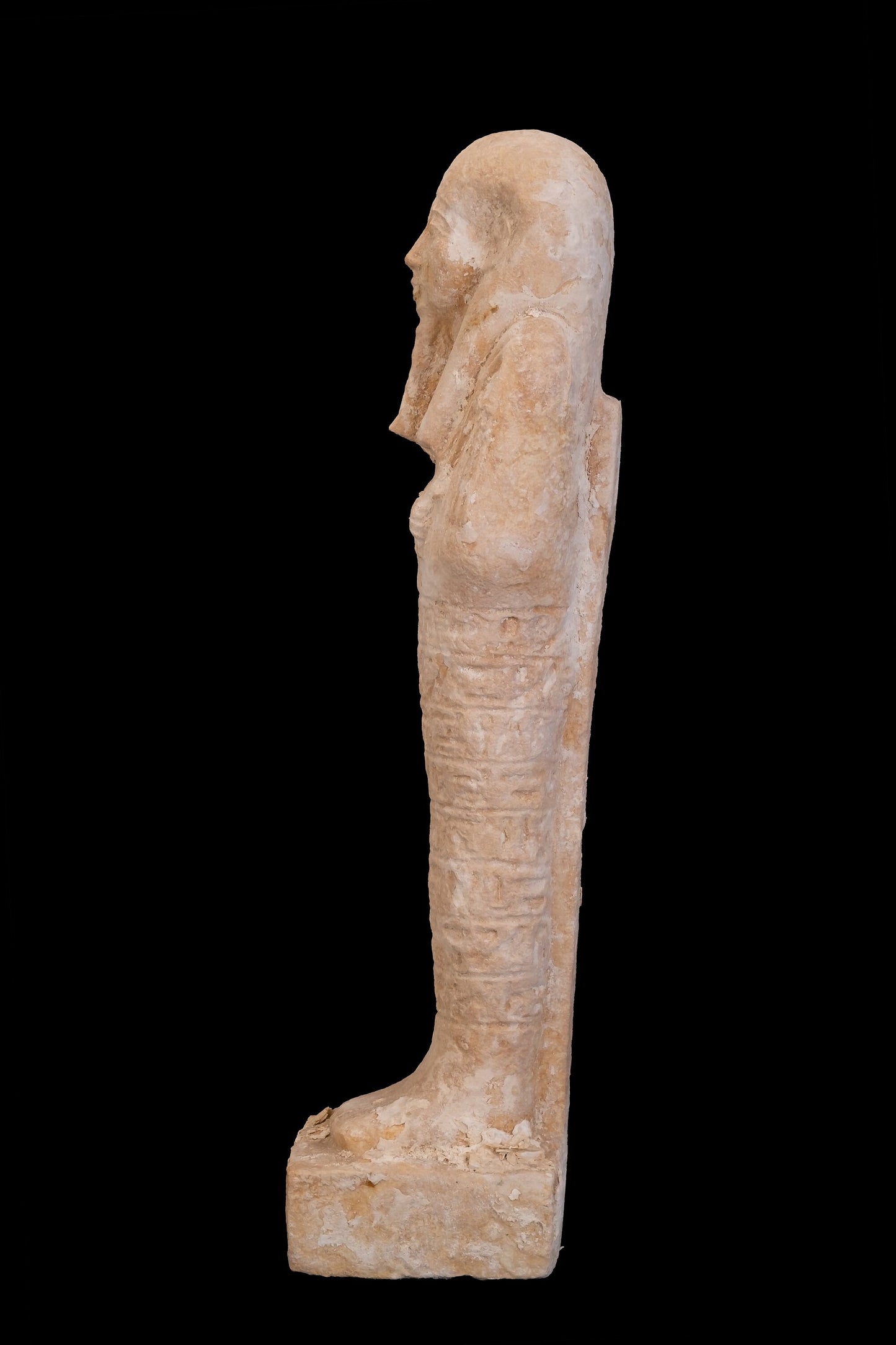 Marvelous Ushabti of Isis goddess of healing and magic protect you and your home- Altar statue from Lime stone. Made with Egyptian soul