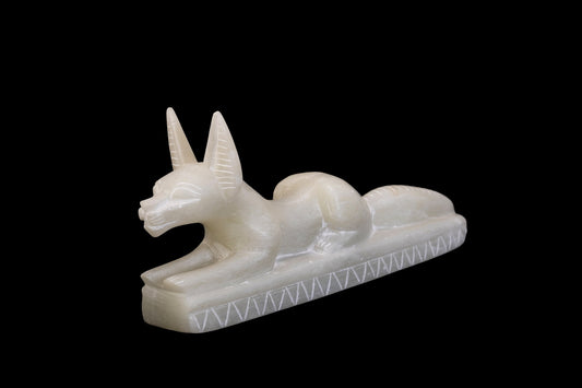 Ancient Egyptian statue of Anubis Jackal Dog made in Egypt