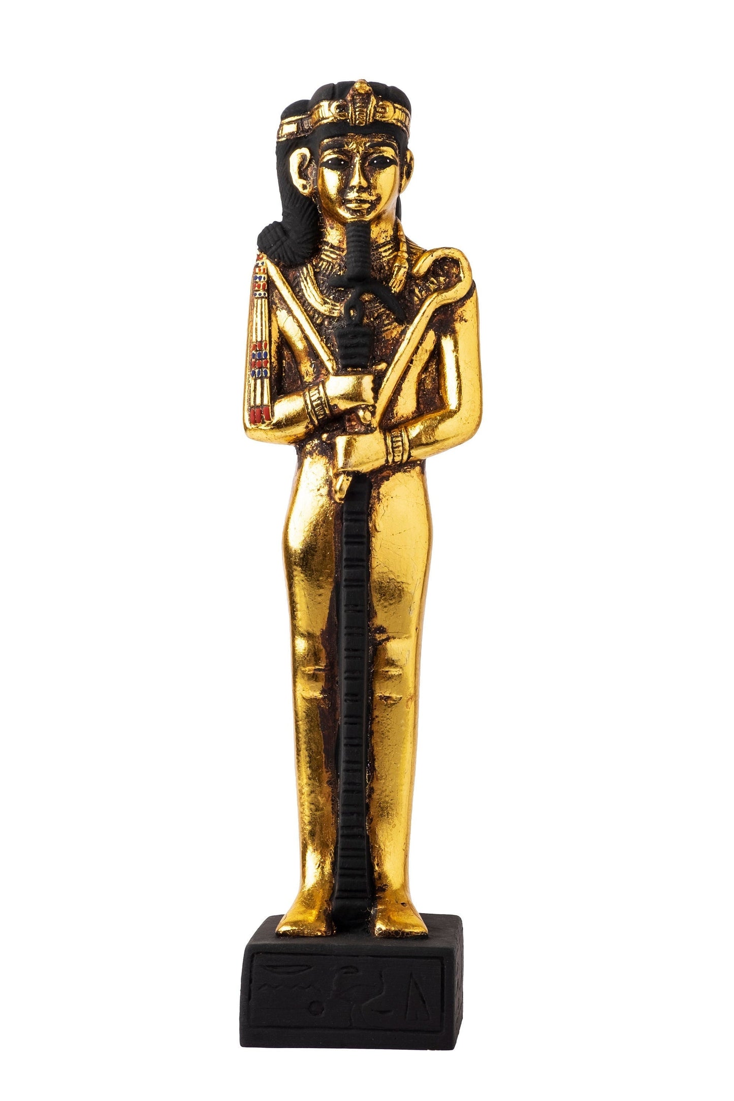 Unique Egyptian Altar Statue of Khensu The God of the moon & Time standing and holding the stick with amazing  made with Egyptian soul