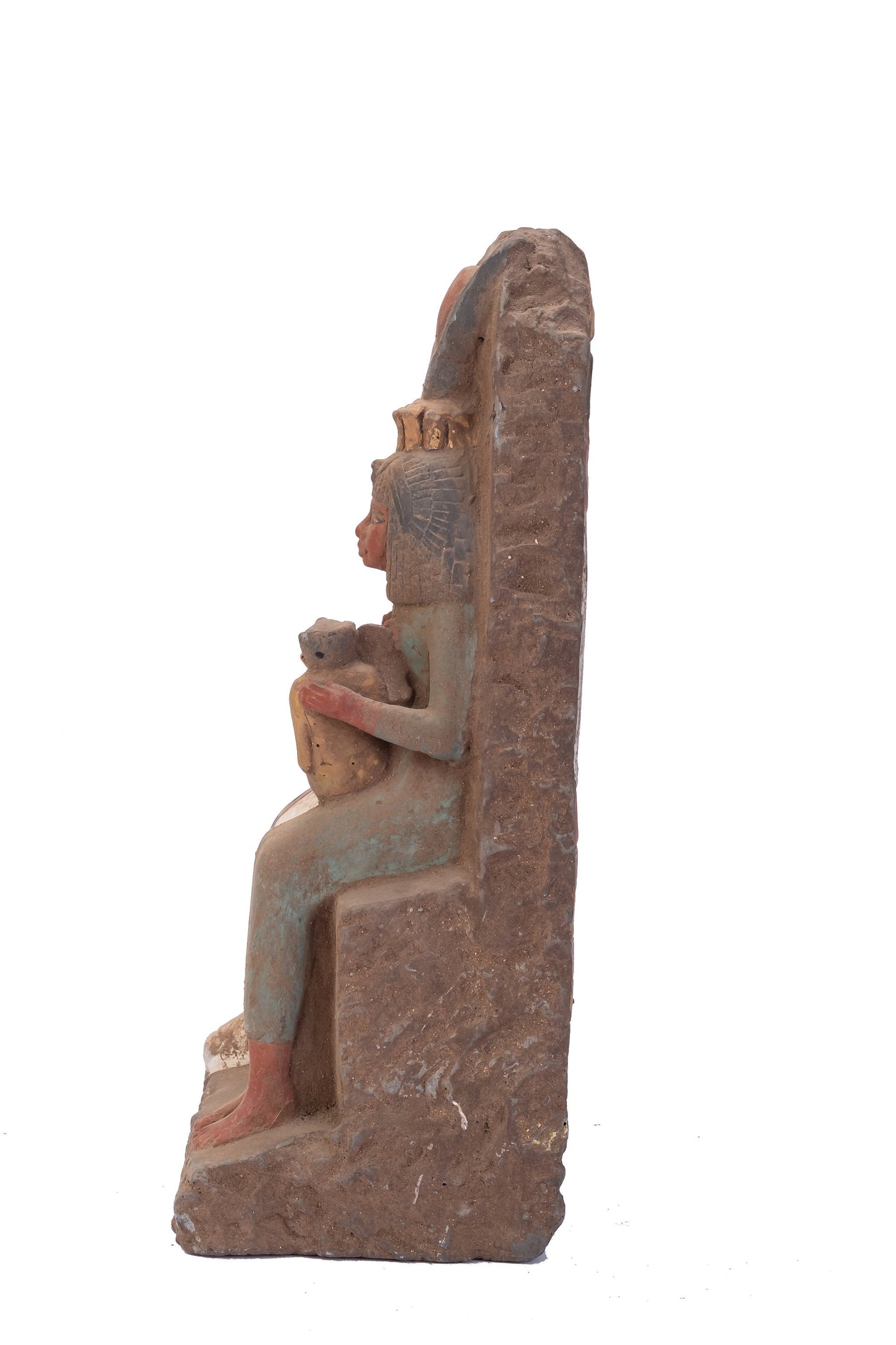 Statue of the most powerful family in Ancient Egypt (Isis goddess of love-Osiris god of Agriculture-Horus god of Sky)