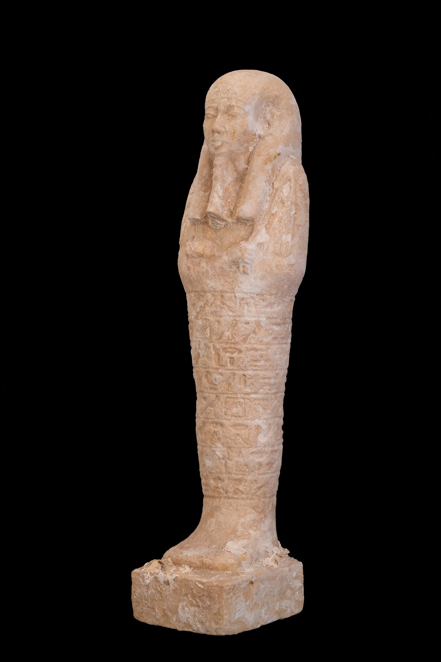 Marvelous Ushabti of Isis goddess of healing and magic protect you and your home- Altar statue from Lime stone. Made with Egyptian soul