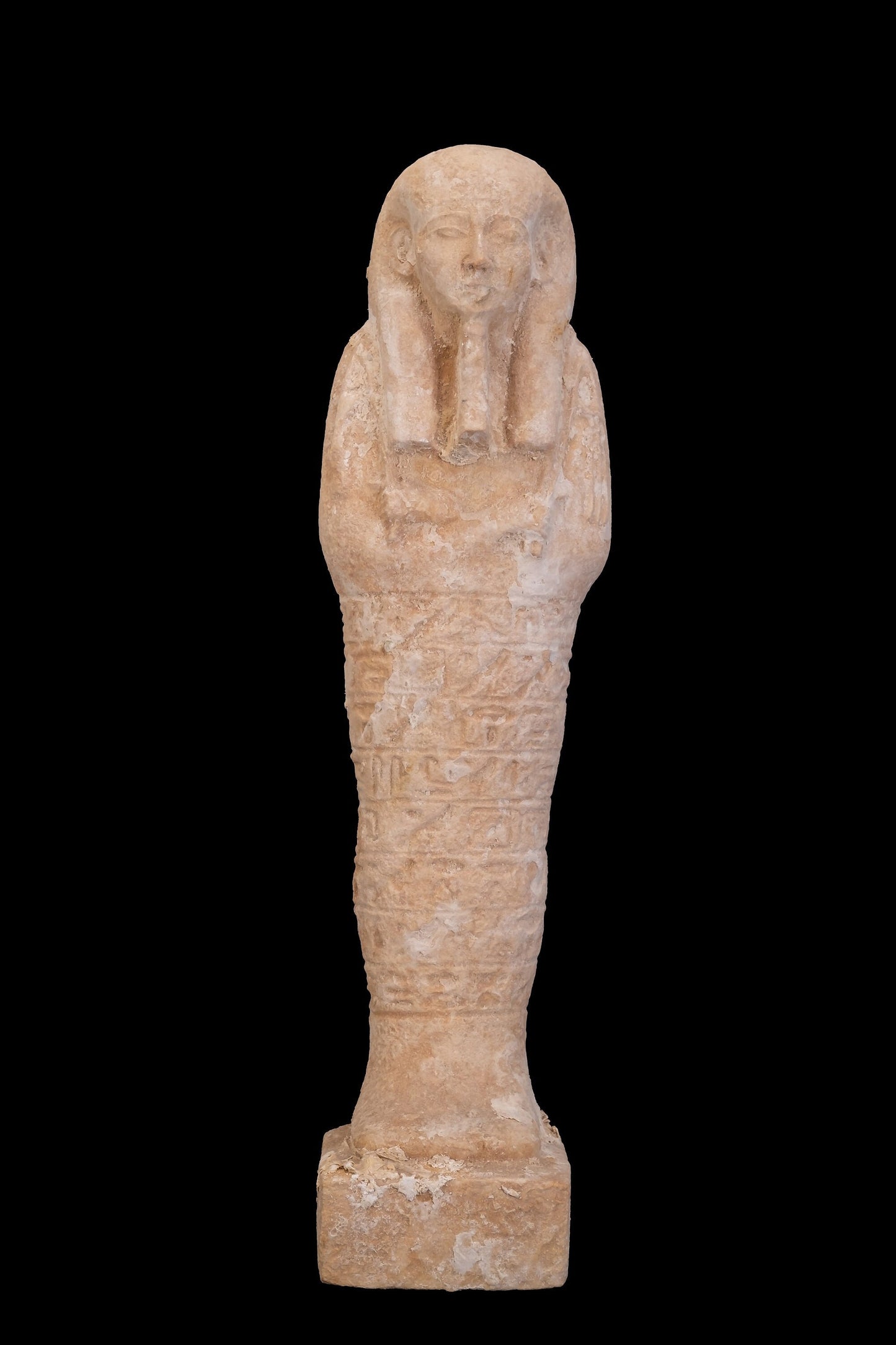 Marvelous Ushabti of Isis goddess of healing and magic protect you and your home- Altar statue from Lime stone. Made with Egyptian soul