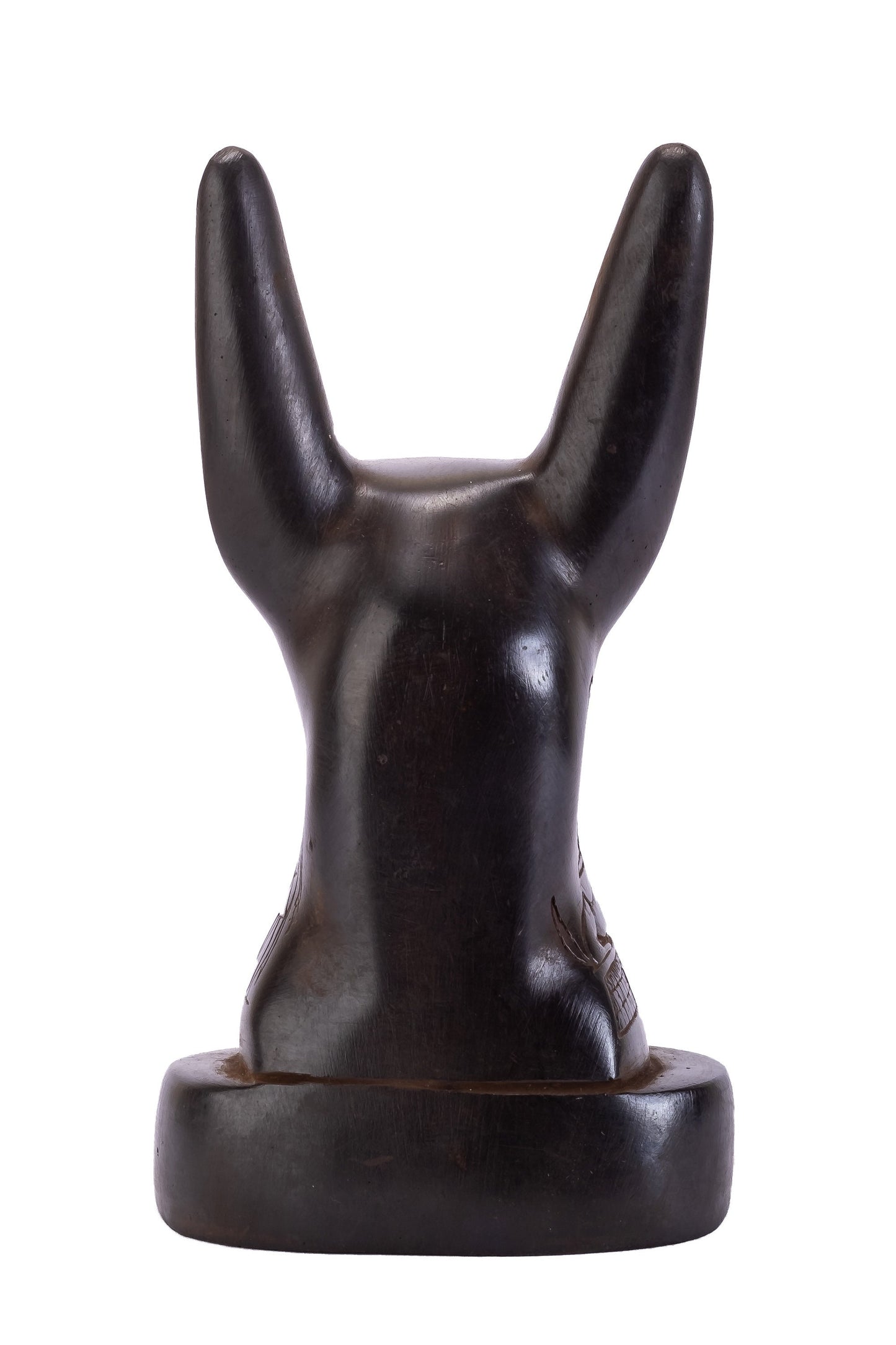 Amazing Anubis jackal Head the god of afterlife and mummification .black heavy stone Replica Altar statue made with Egyptian soul