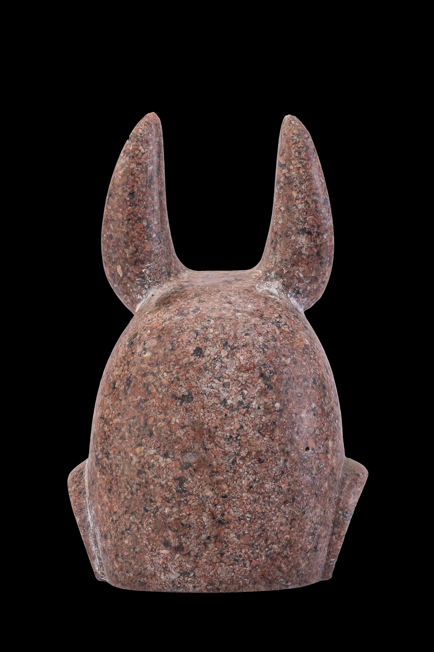 Rare Bust of Anubis Jackal face, God of afterlife and mummification handmade Altar statue made in Egypt from granite stone