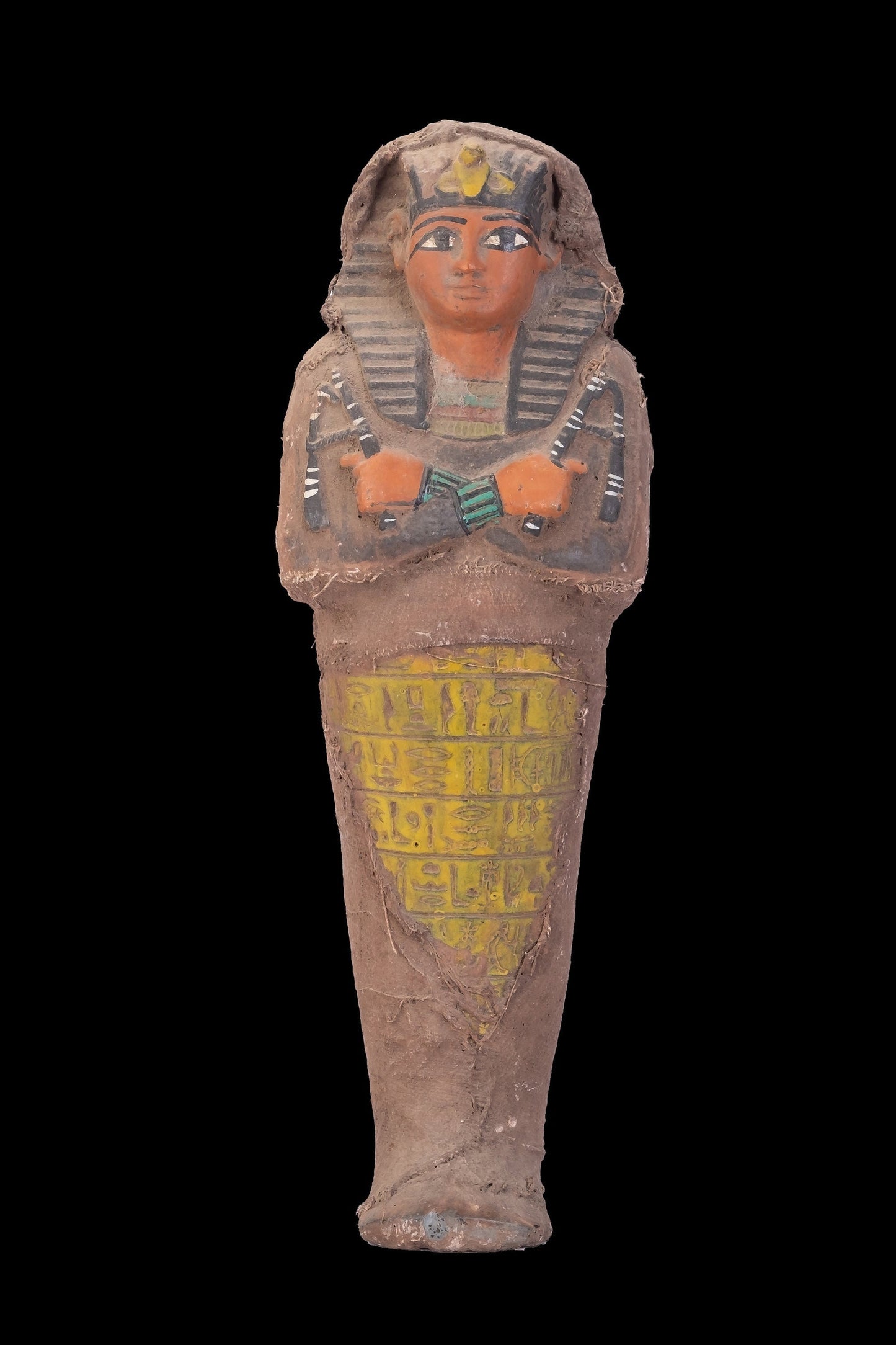 Marvelous Ushabti of king Tutankhamen . Heavy stone with unique carving on it wrap with linen made in Egypt