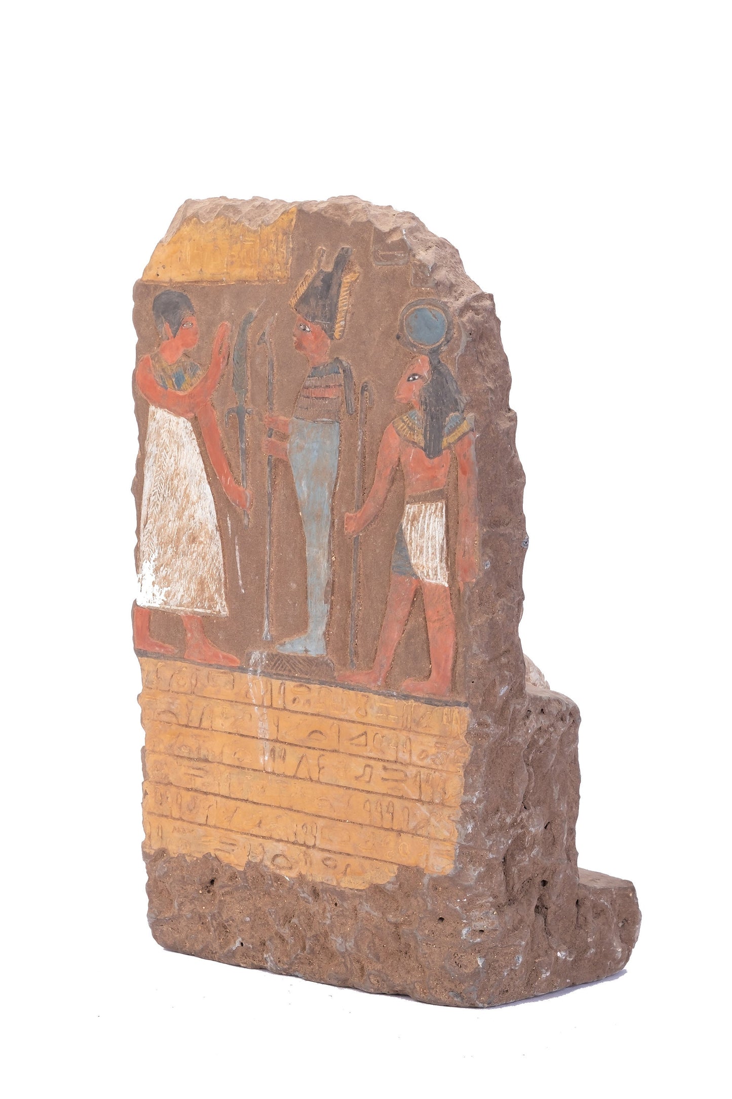 Statue of the most powerful family in Ancient Egypt (Isis goddess of love-Osiris god of Agriculture-Horus god of Sky)