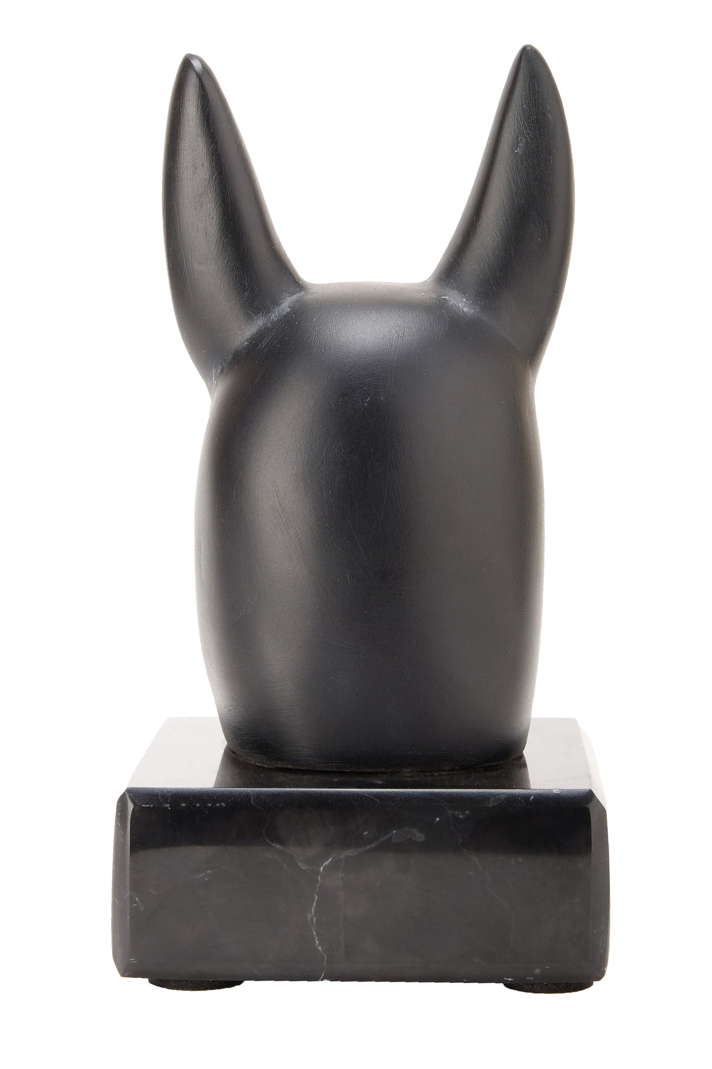 Amazing Anubis jackal Head the symbol of afterlife and mummification - Replica Altar statue made with Egyptian soul