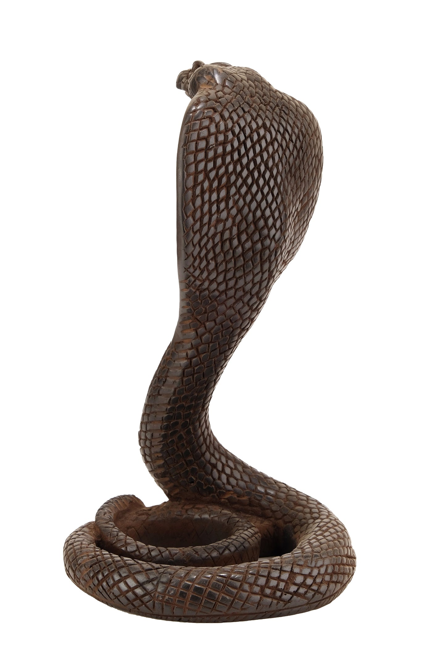 The mighty Uraeus - Ancient Egyptian Cobra - Replica Altar statue Flawlessly carved from polystone - Handmade in Egypt