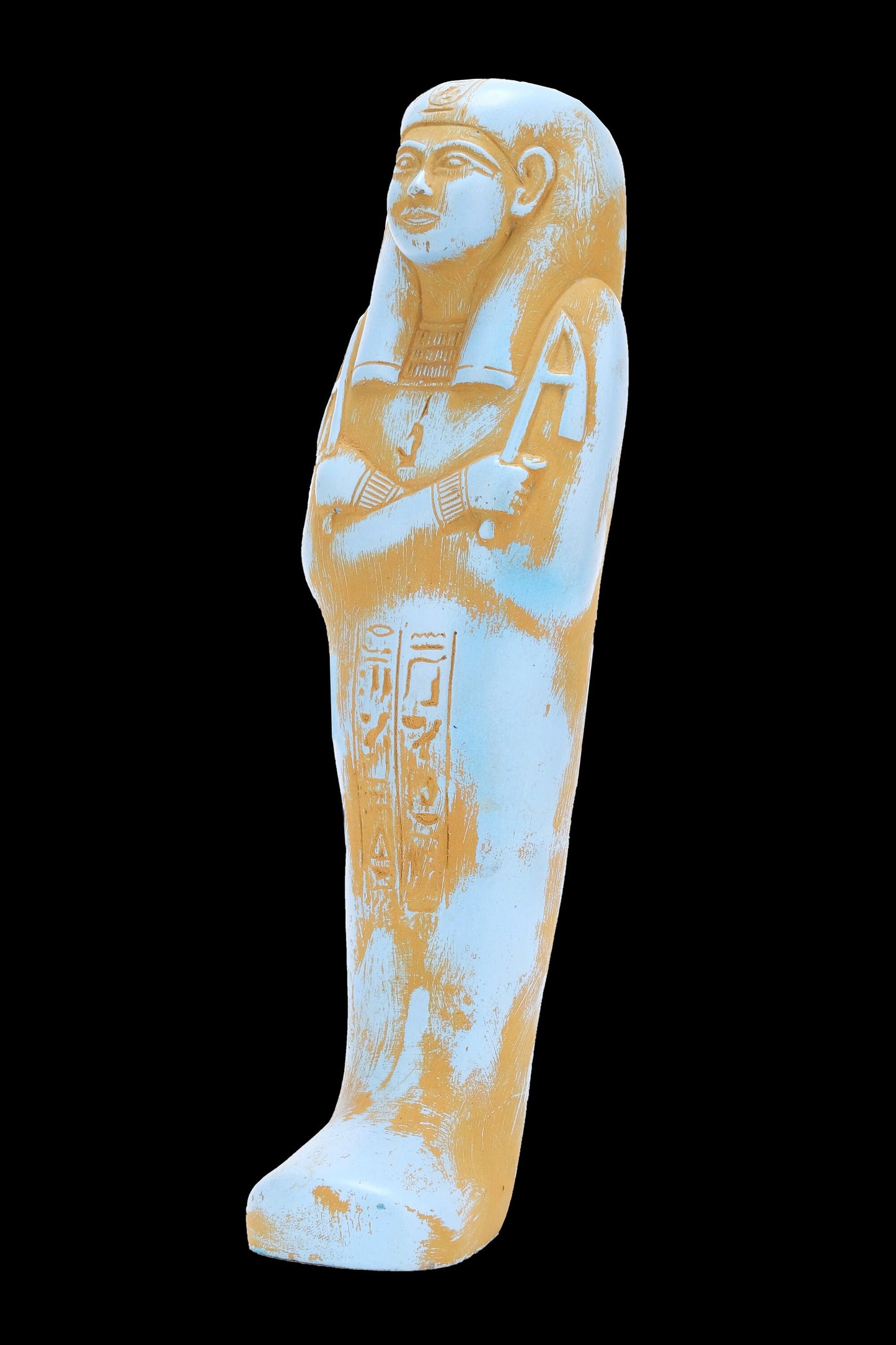 Egyptian Goddess Isis Ushabti heavenly color made of heavy stone by Egyptian soul