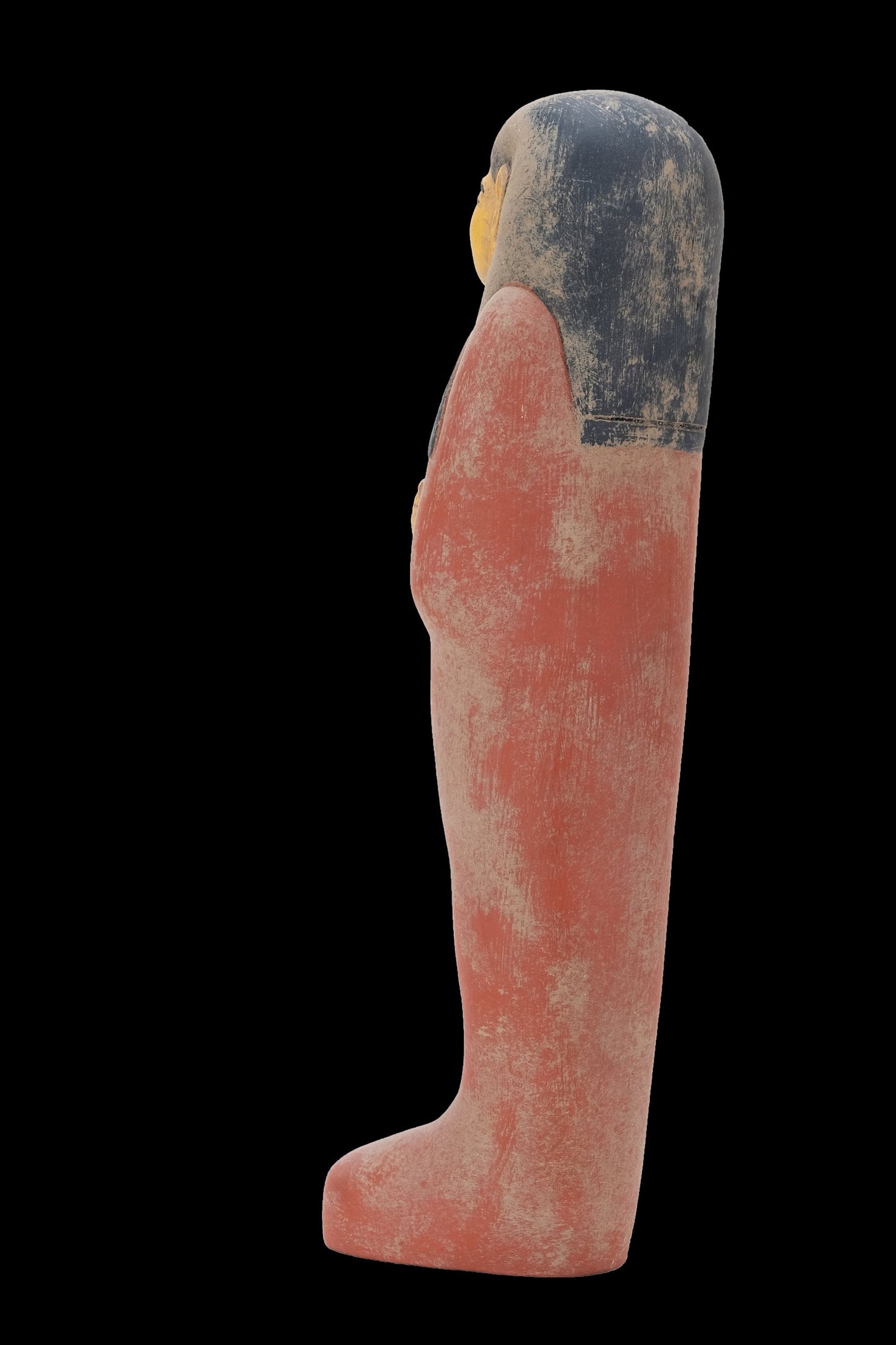 Ushabti of Egyptian goddess Isis made of Lime stone hand painted