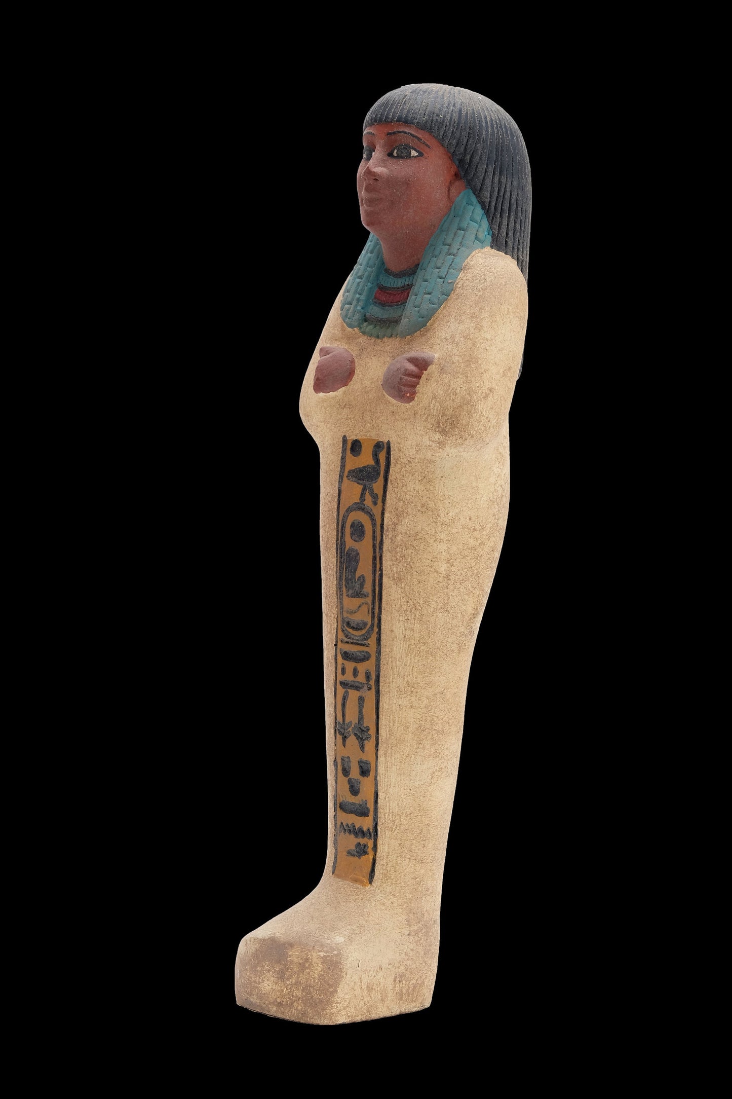 Statue of Egyptian Art Ushabti of Queen made of Lime stone handcrafted by hand made in Egypt