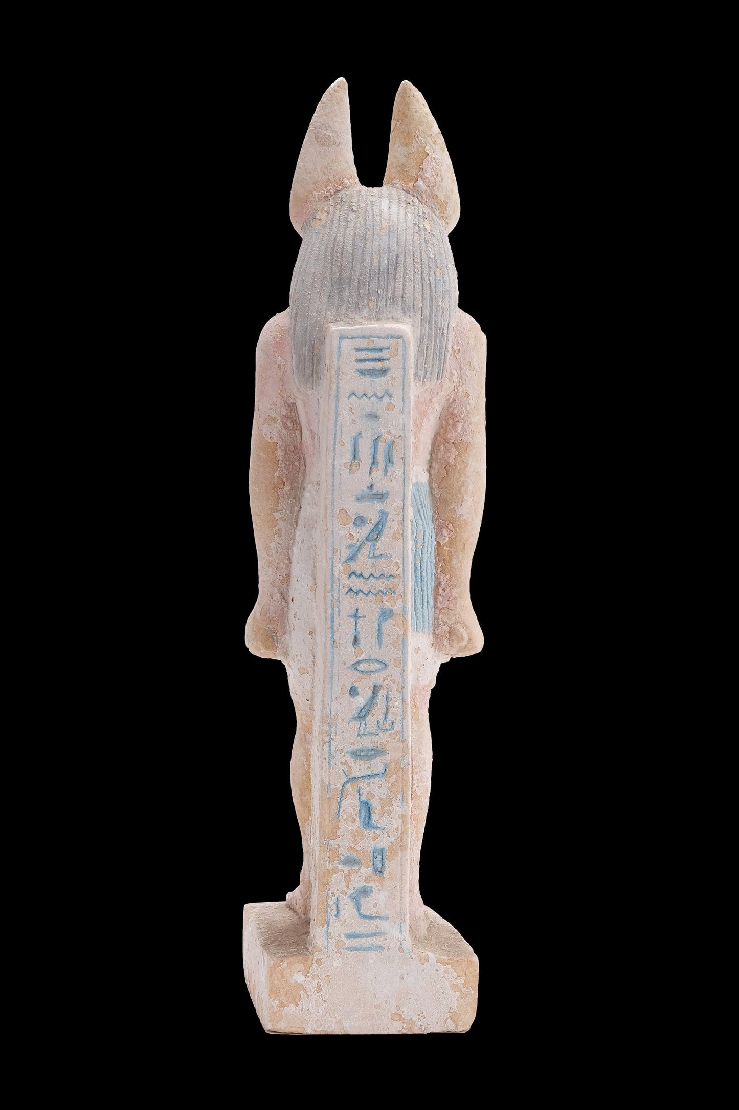 A unique ancient Egyptian statue of Anubis Jackal Symbol of afterlife and mummification - Handmade in Egypt